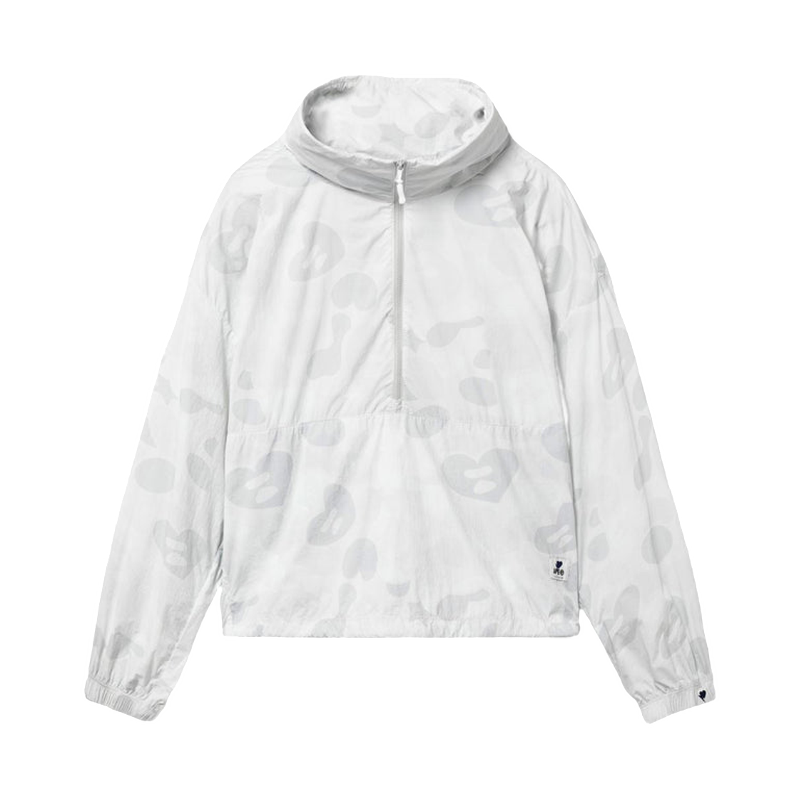 (W) 베이프 오버사이즈 카모 풀오버 그레이((W) BAPE Oversize Camo PUllover Gray)