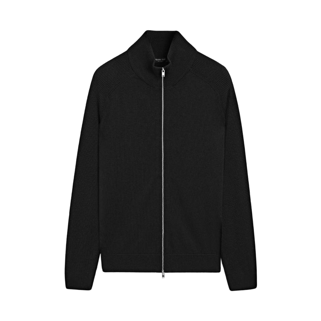 마시모두띠 래글런 슬리브 니트 코튼 블렌드 가디건 블랙(Massimo Dutti Knit Cotton Blend Cardigan with Raglan Sleeves Black)