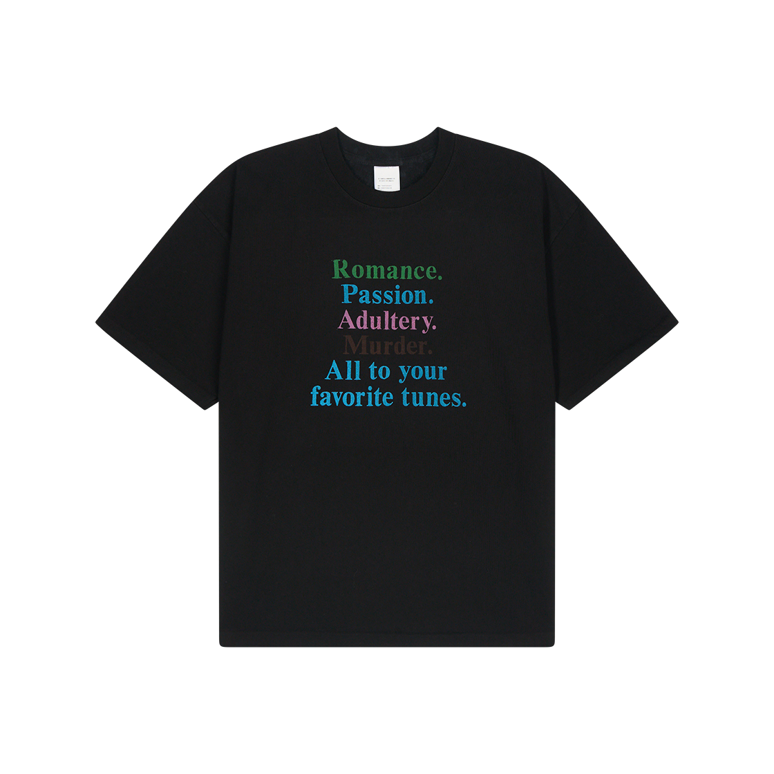 바스켓케이스 로맨스 티셔츠 제트 블랙 - 26SS(Basketcase Romance T-Shirt Jet Black - 26SS)