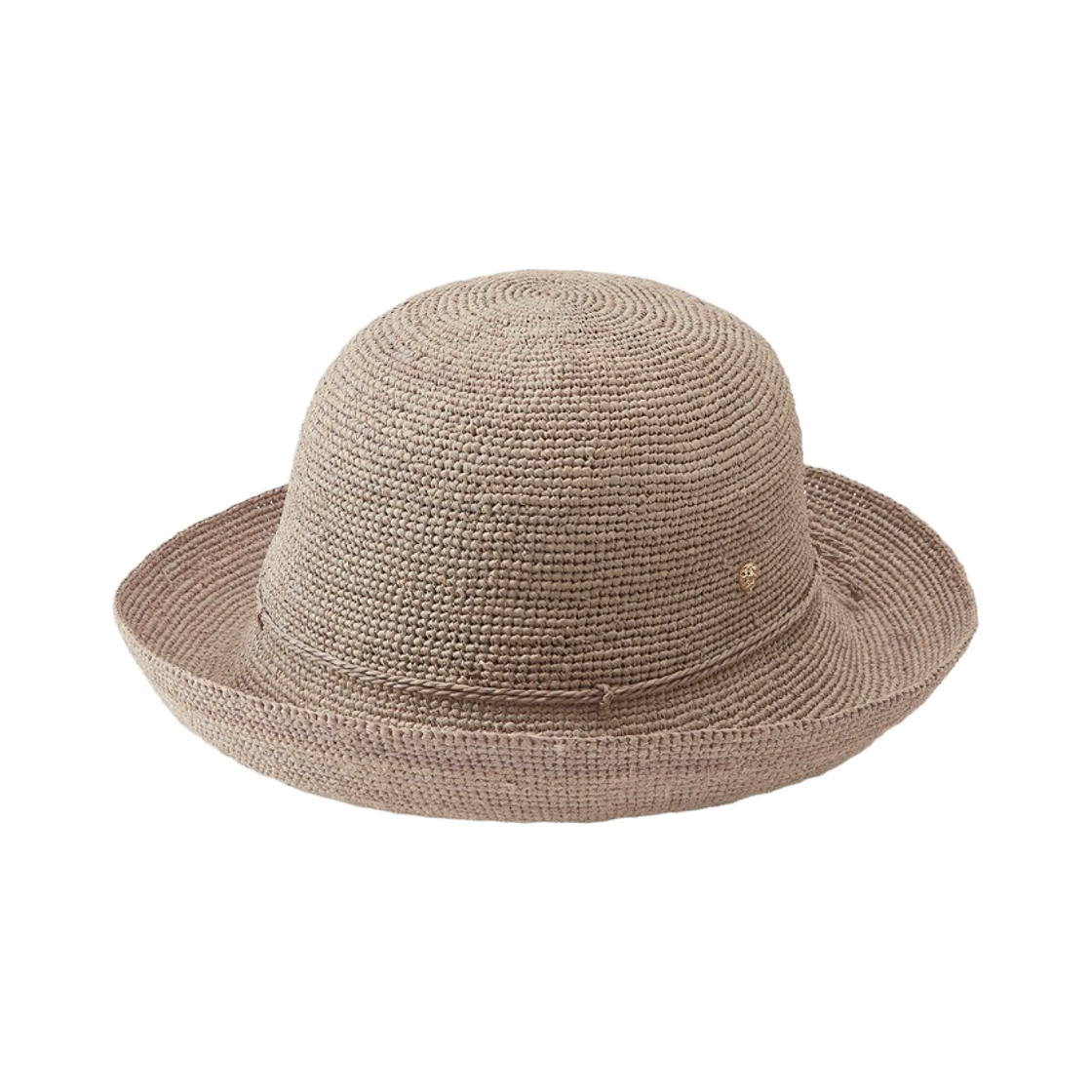 HAT52459 (W) Helen Kaminski Provence 8 Raffia Crochet Hat Eclipse Melange