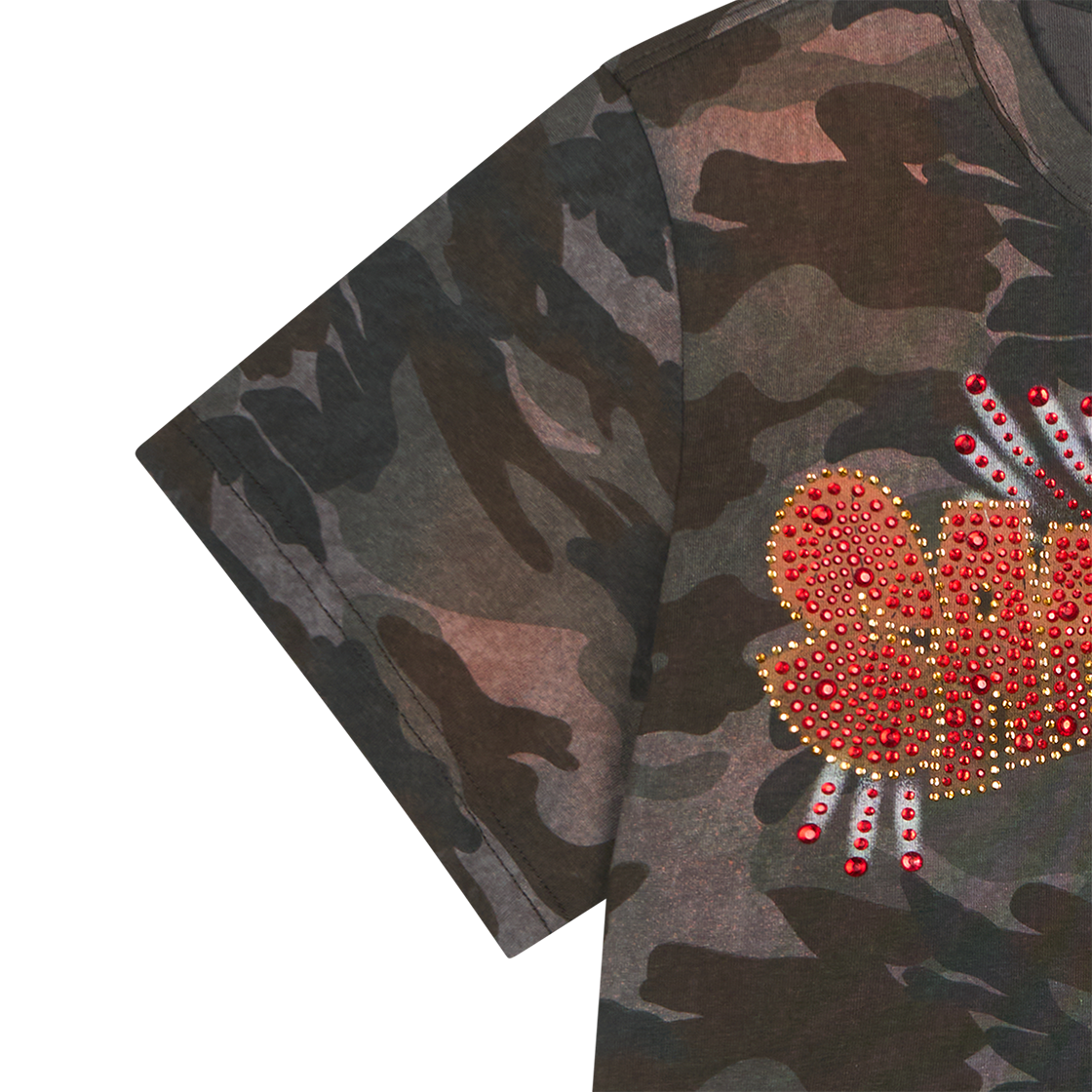 산쿠안즈 B26SSUTS0102 그래픽 숏 슬리브 카모 - 26SS(Sankuanz B26SSUTS0102 Graphic Short Sleeve Camo - 26SS) - 5