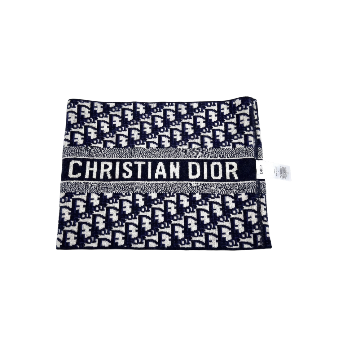 IT4W366VLGNF Dior Oblique Wool-Cashmere Blend Neck Warmer