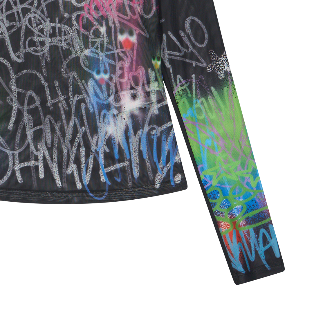 산쿠안즈 우먼 S25SSUTL0194 그래픽 롱 슬리브 블랙 - 26SS(Sankuanz Women S25SSUTL0194 Graphic Long Sleeve Black - 26SS) - 6