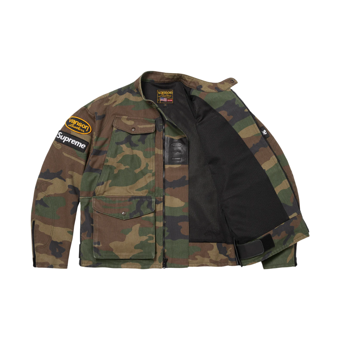 슈프림 x 밴슨 레더스 코듀라 자켓 우드랜드 카모 - 26SS(Supreme x Vanson Leathers Cordura Jacket Woodland Camo - 26SS) - 2