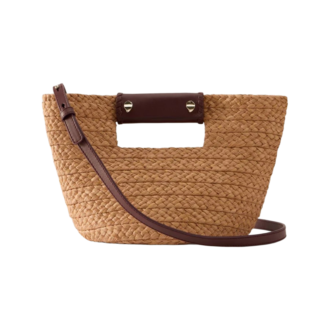 BAG51851 Helen Kaminski Remi Tote Mini Nougat Garnet