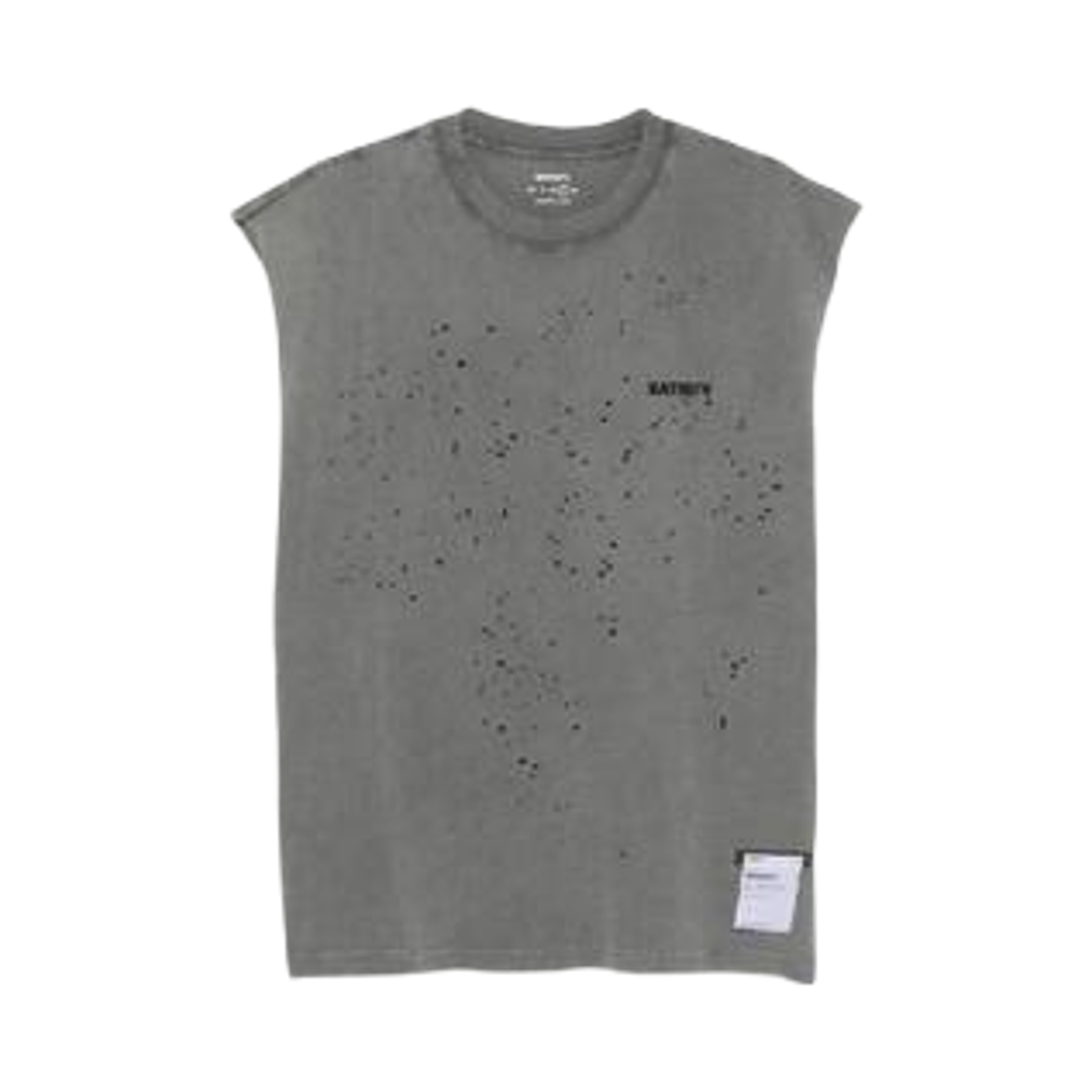 새티스파이 모스테크 머슬 티셔츠 페이디드 블랙(Satisfy Mothtech Muscle T-Shirt Faded Black) - 1