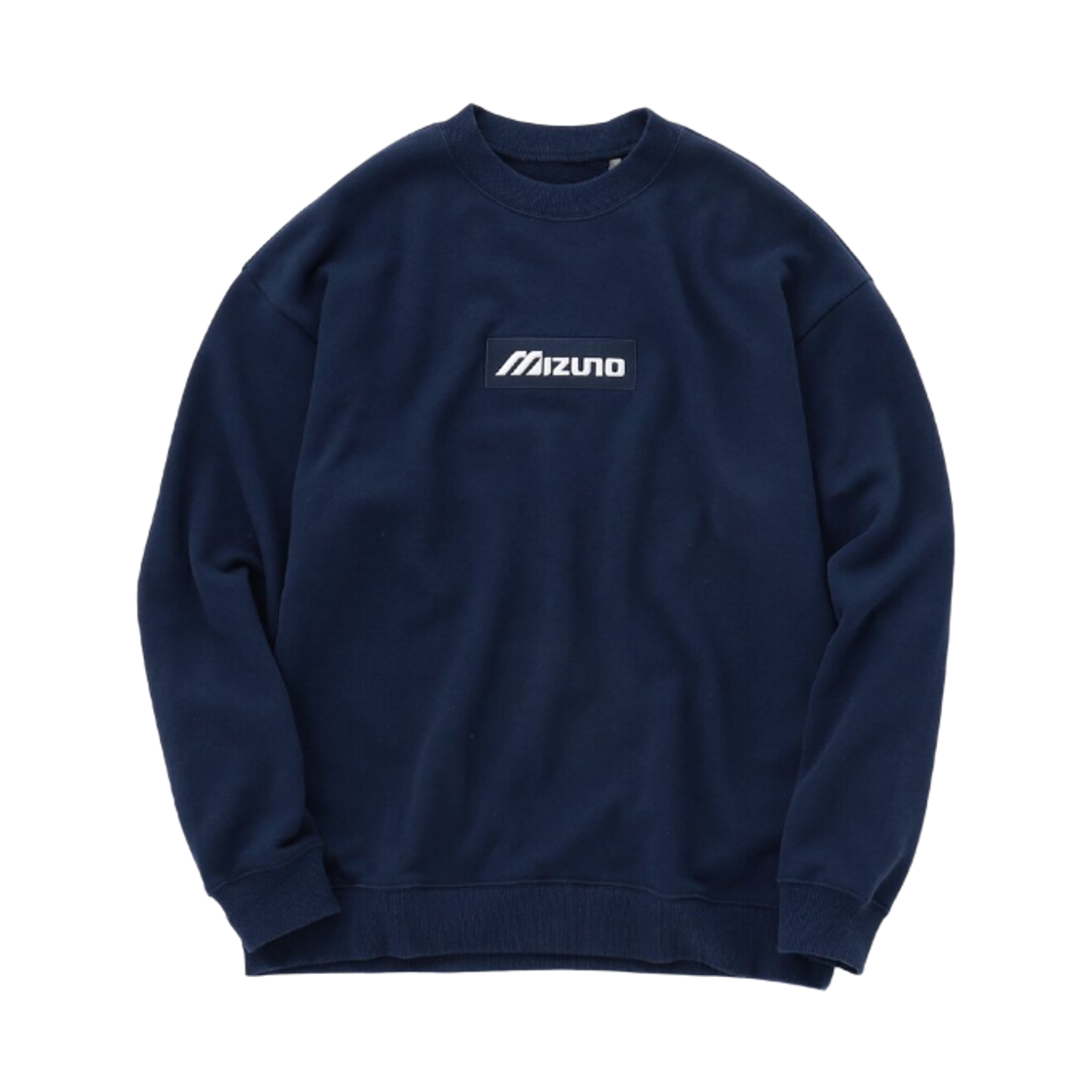 52JCD07114 Mizuno Box Logo Crewneck Sweatshirt Navy