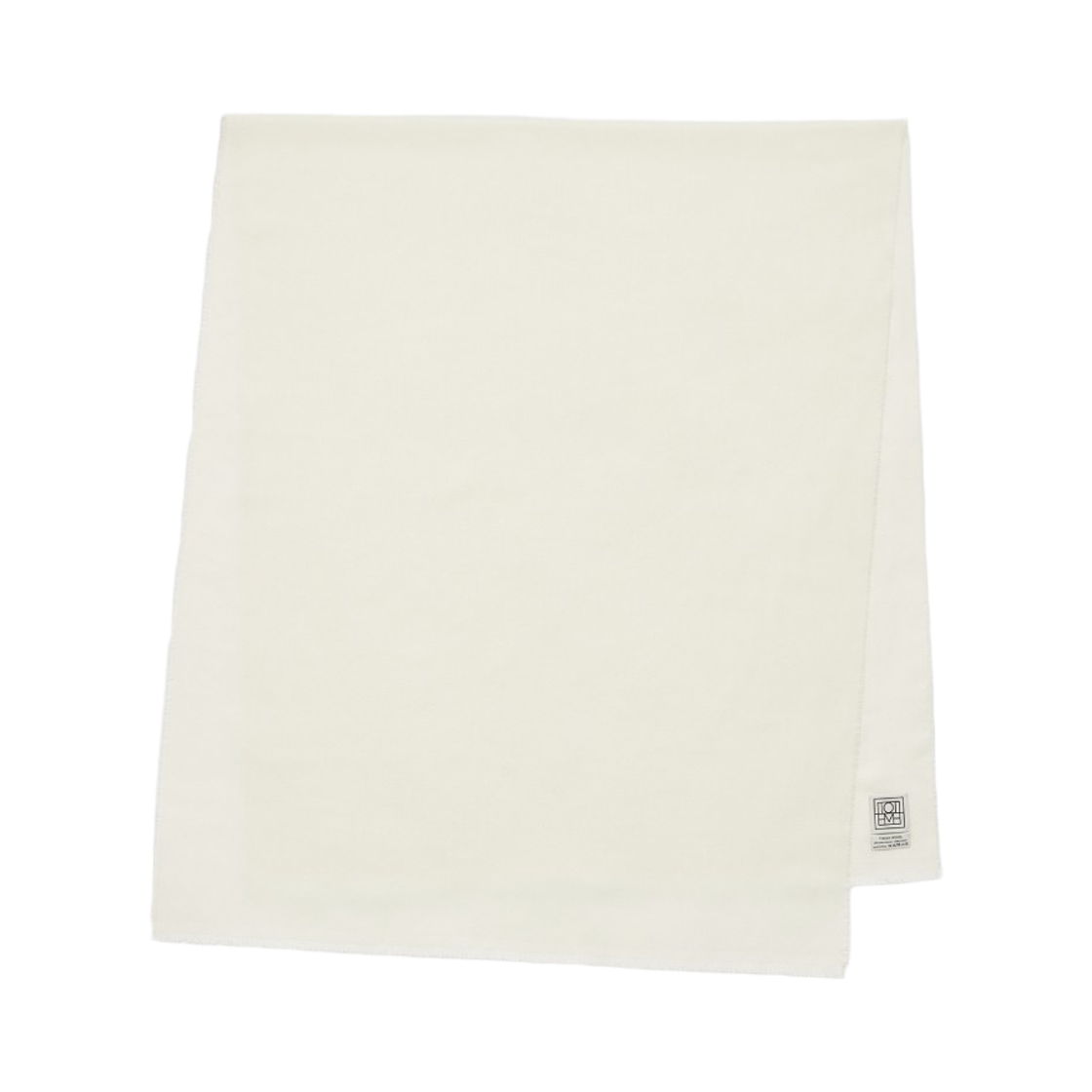 (W) 토템 라이트 울 스카프 화이트((W) Toteme Light Wool Scarf White)