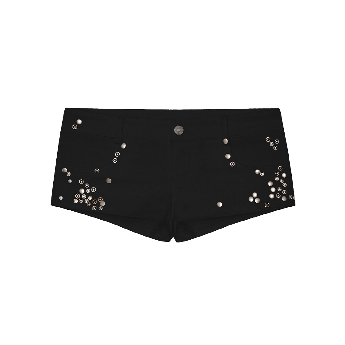 Bonnae-175 Bonnae Studded Shorts Black