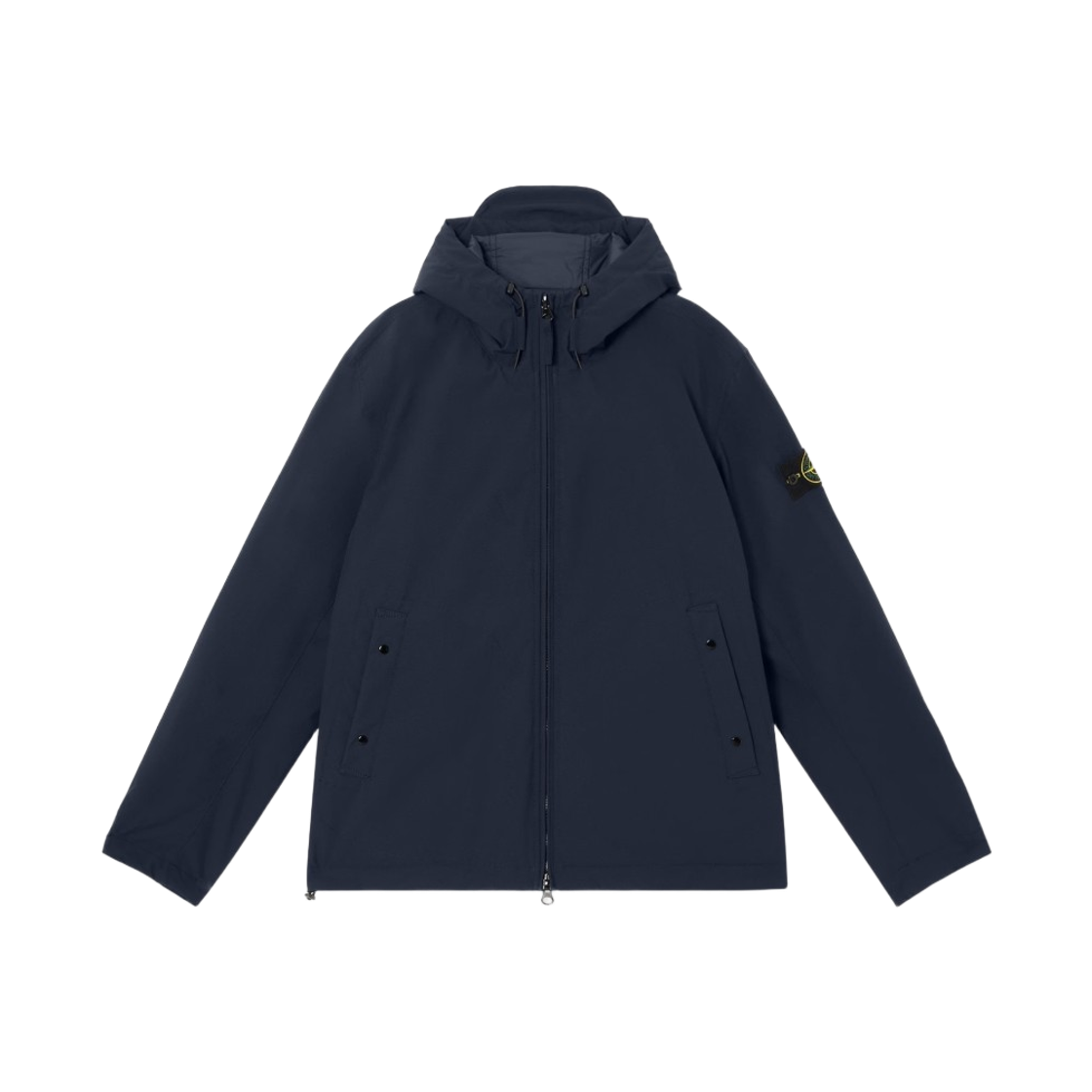 L1S1541001-08S0A27-V0020 Stone Island 4100108 Soft Shell-R E.Dye Technology Hooded Jacket with Wind and Water Resistant Membrane Navy Blue - 26SS