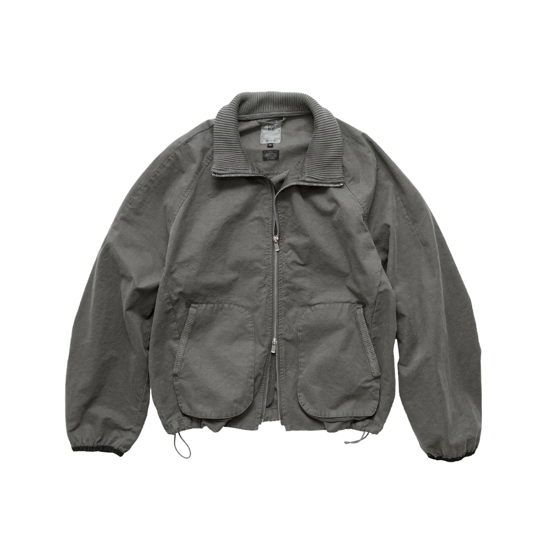 폴리테루 립 자켓 세이지 그레이(Polyteru Rib Jacket Sage Gray)