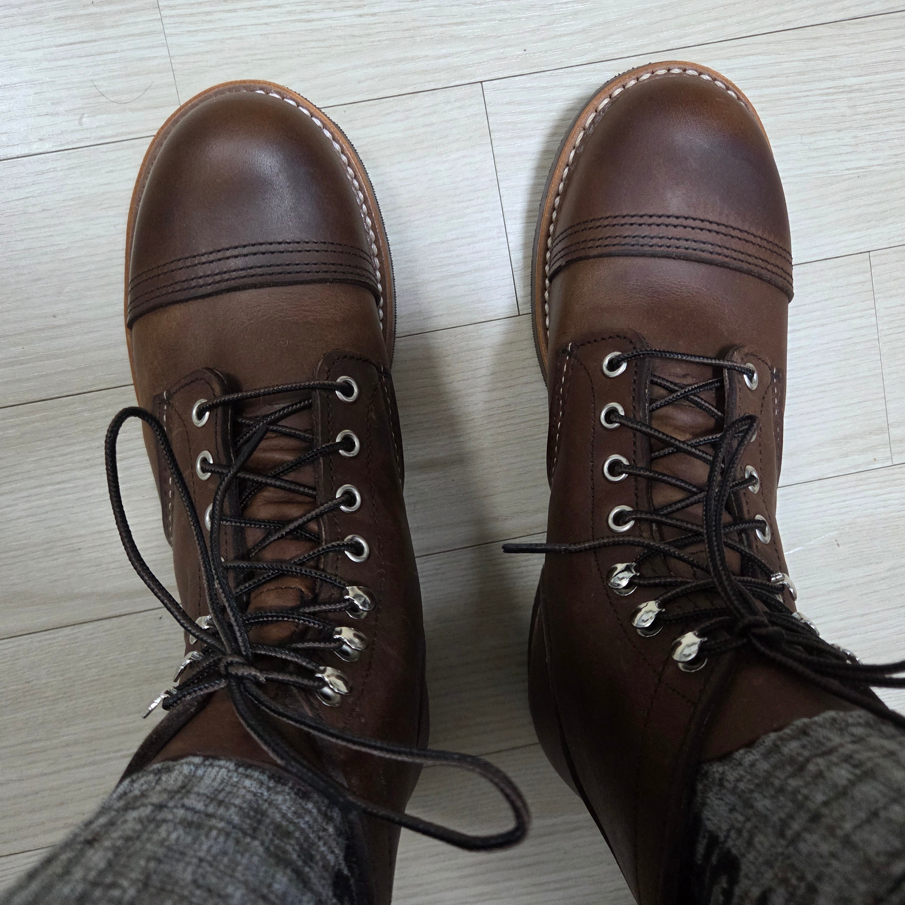 Red Wing Iron Ranger 8111 Amber Harness - D 착용 스타일 - 1