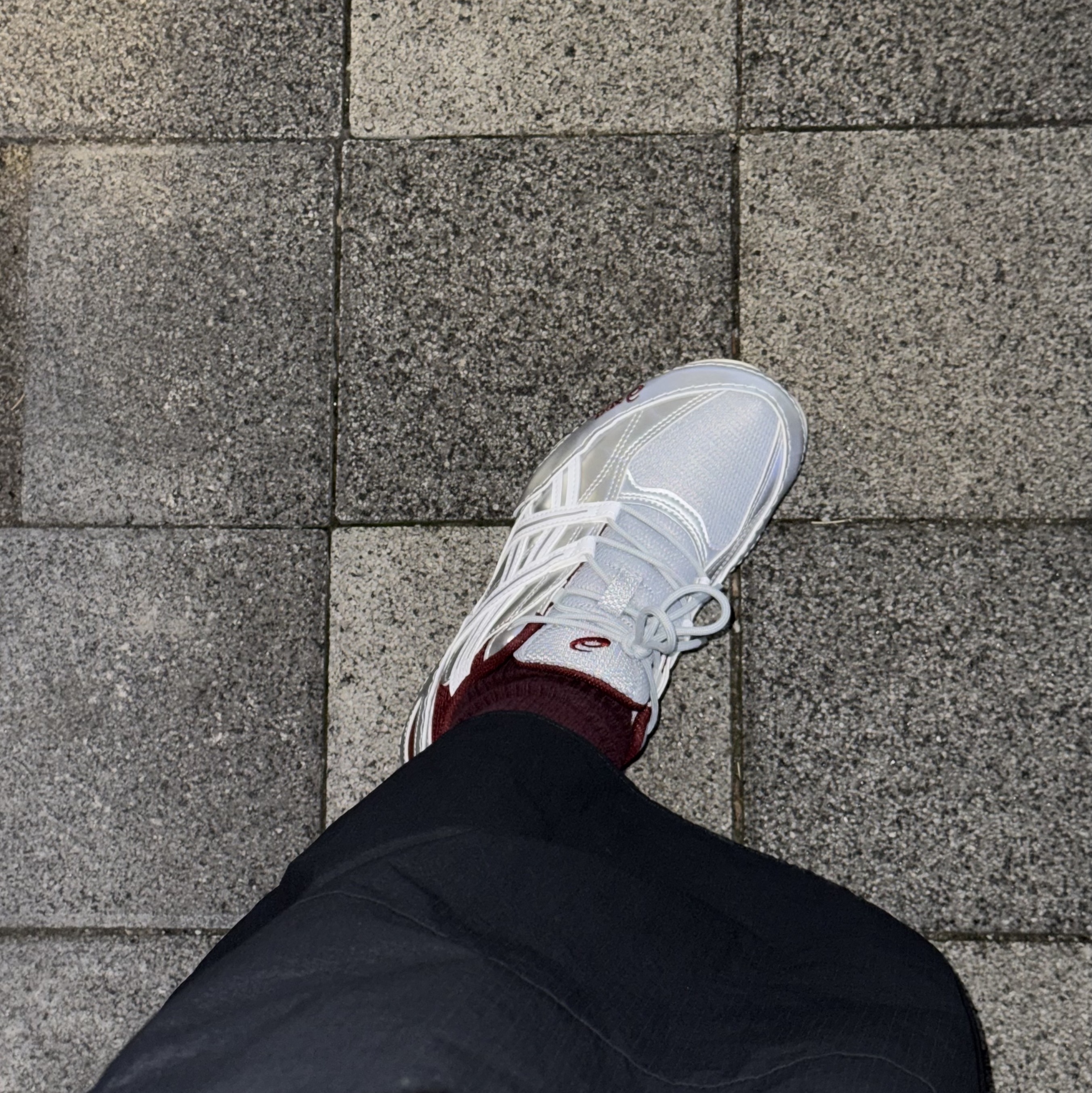 Asics Hypersync Piedmont Grey Pure Silver 착용 스타일