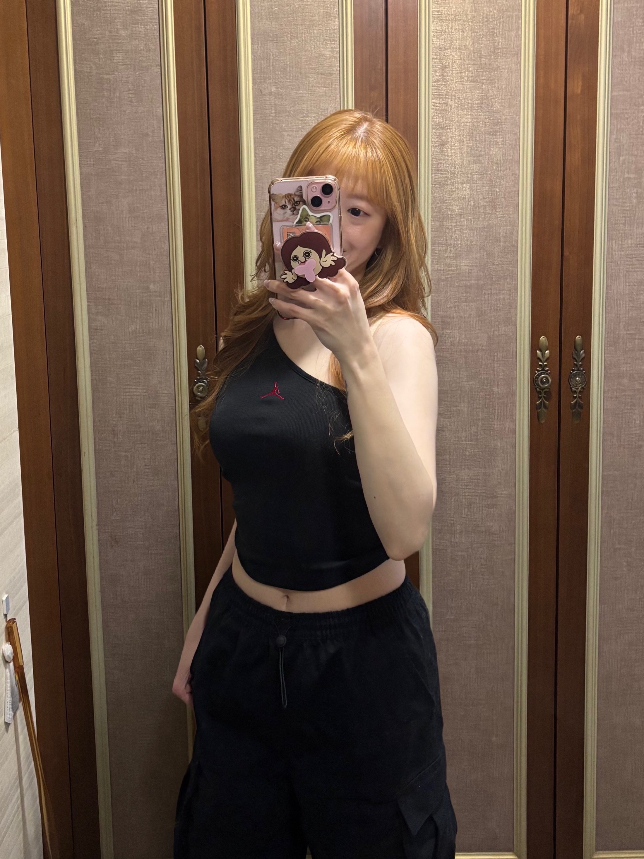 (W) Nike Shox R4 Black 착용 스타일 - 4