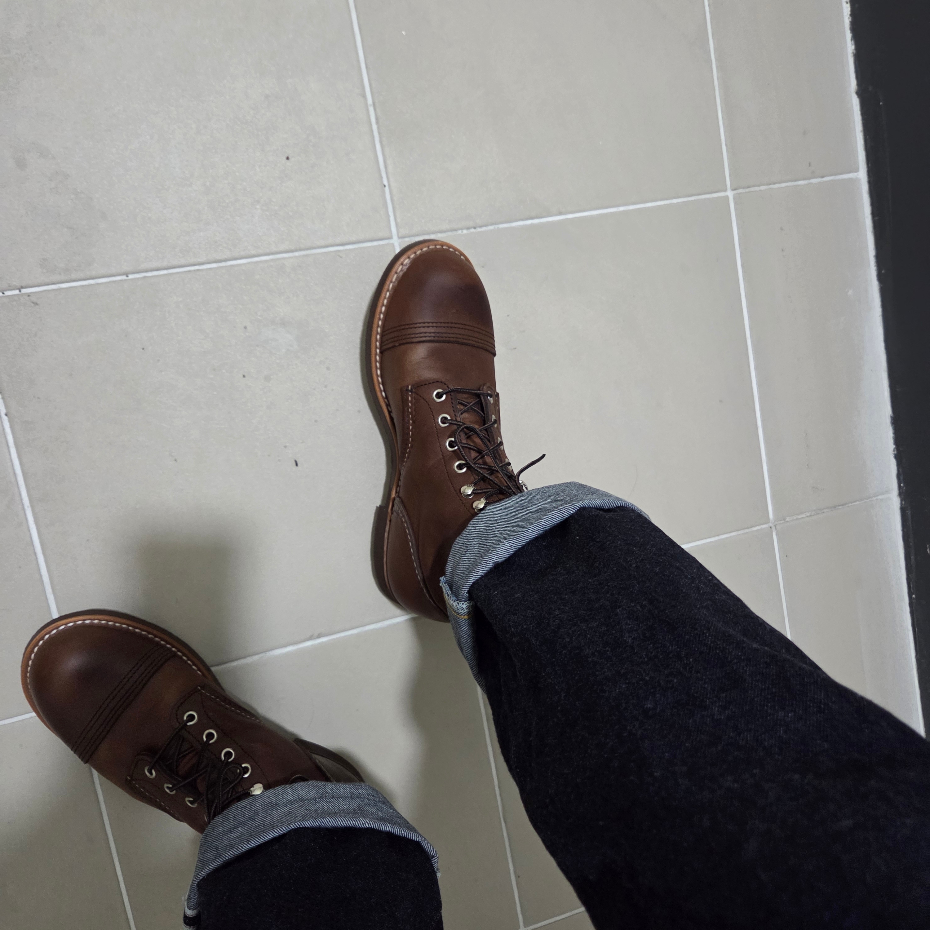 Red Wing Iron Ranger 8111 Amber Harness - D 착용 스타일 - 3