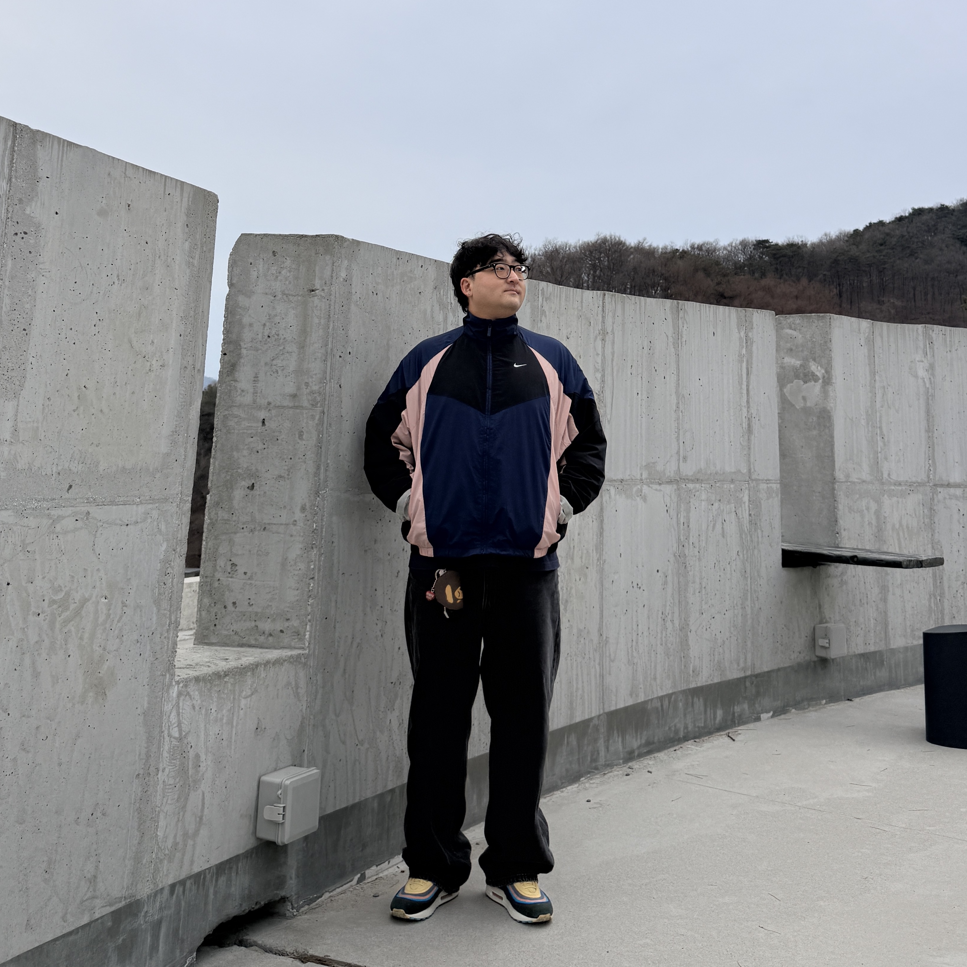 (W) Nike NSW Oversized Track Jacket Midnight Navy Black - Asia, Nike x Sean Wotherspoon Air Max 1/97 착용 스타일 - 2