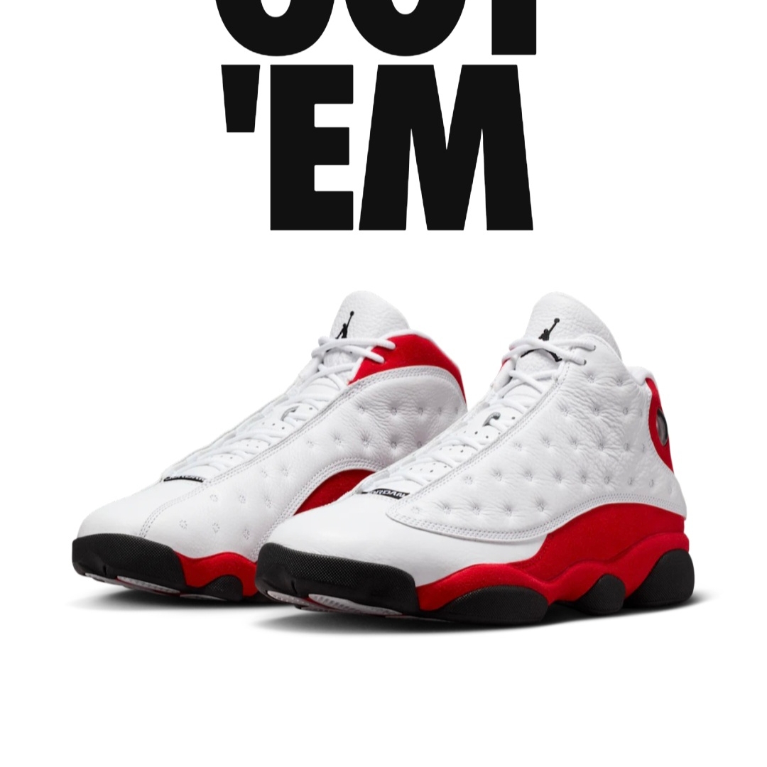 Jordan 13 Retro White and University Red 착용 스타일