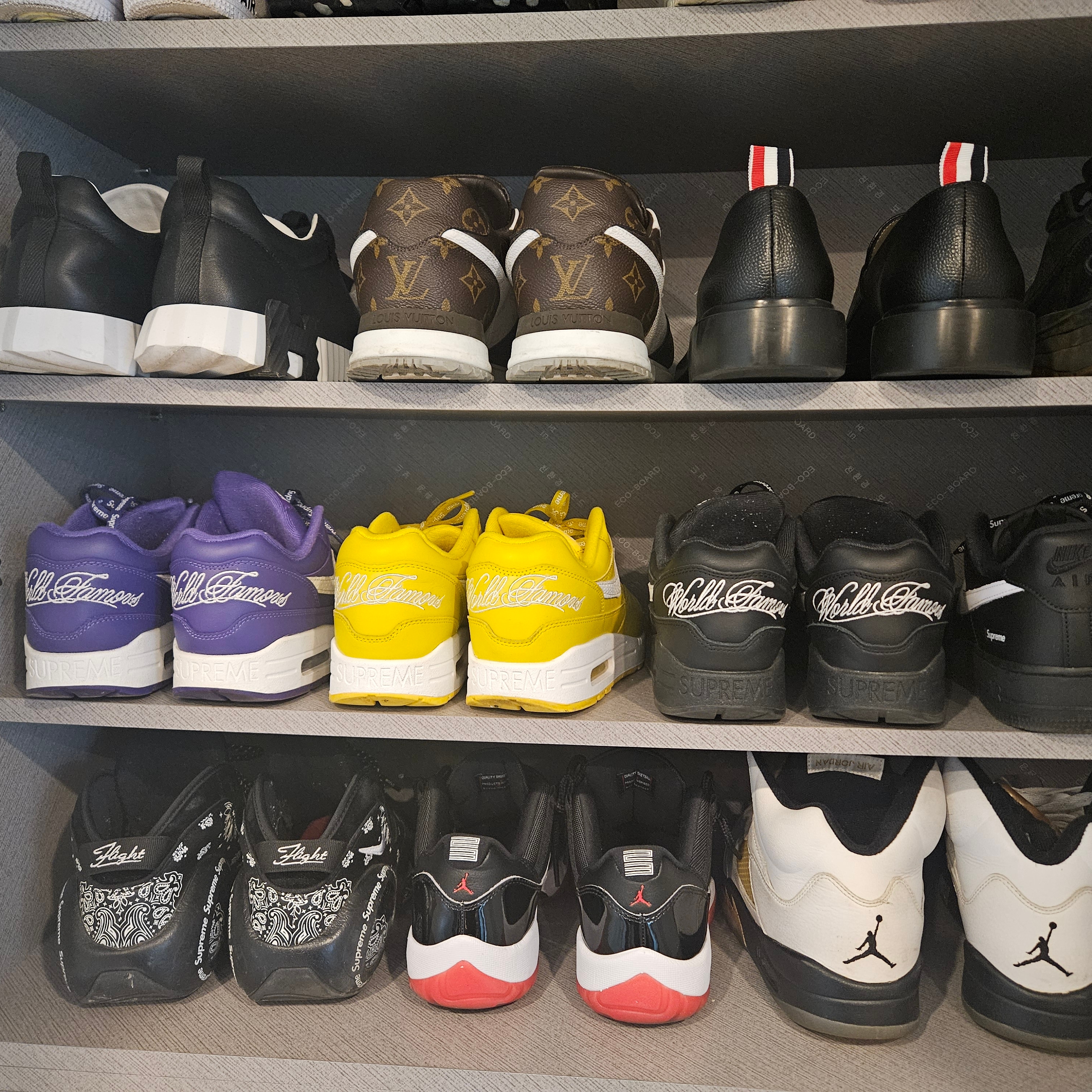 Nike x Supreme Air Zoom Flight 95 SP Black, Jordan 11 Retro Low Bred 2025 착용 스타일