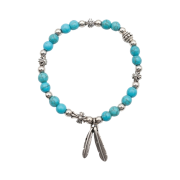 December Ten Turquoise Beads Bracelet