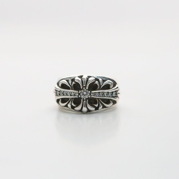 한스룸 크롬하츠 플로랄 크로스 링 파베 다이아몬드(Hansroom Chrome Hearts Floral Cross Ring Pave Diamond) - 2