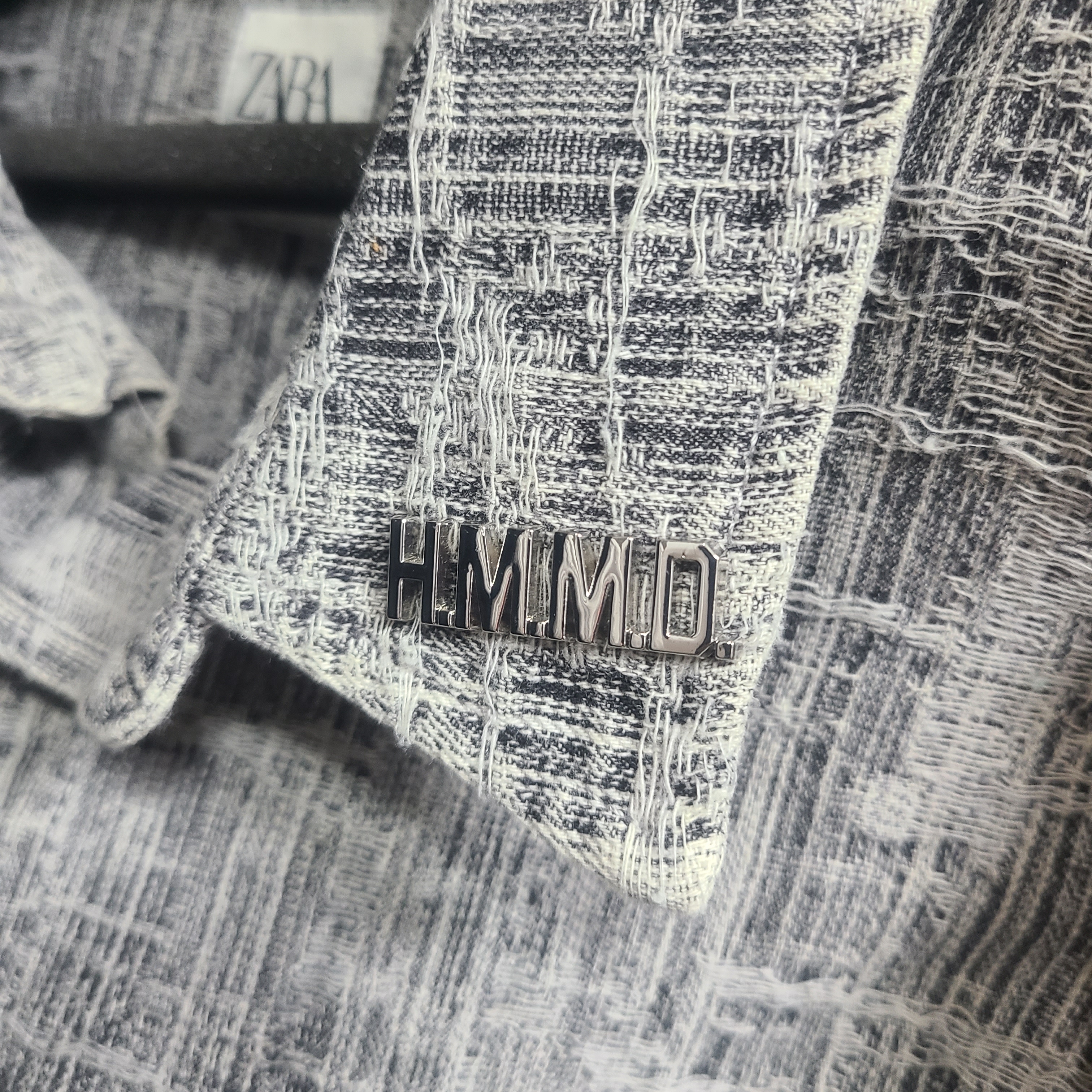 Human Made HM Logo Pins Silver 착용 스타일