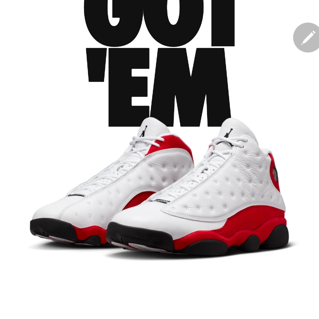 Jordan 13 Retro White and University Red 착용 스타일