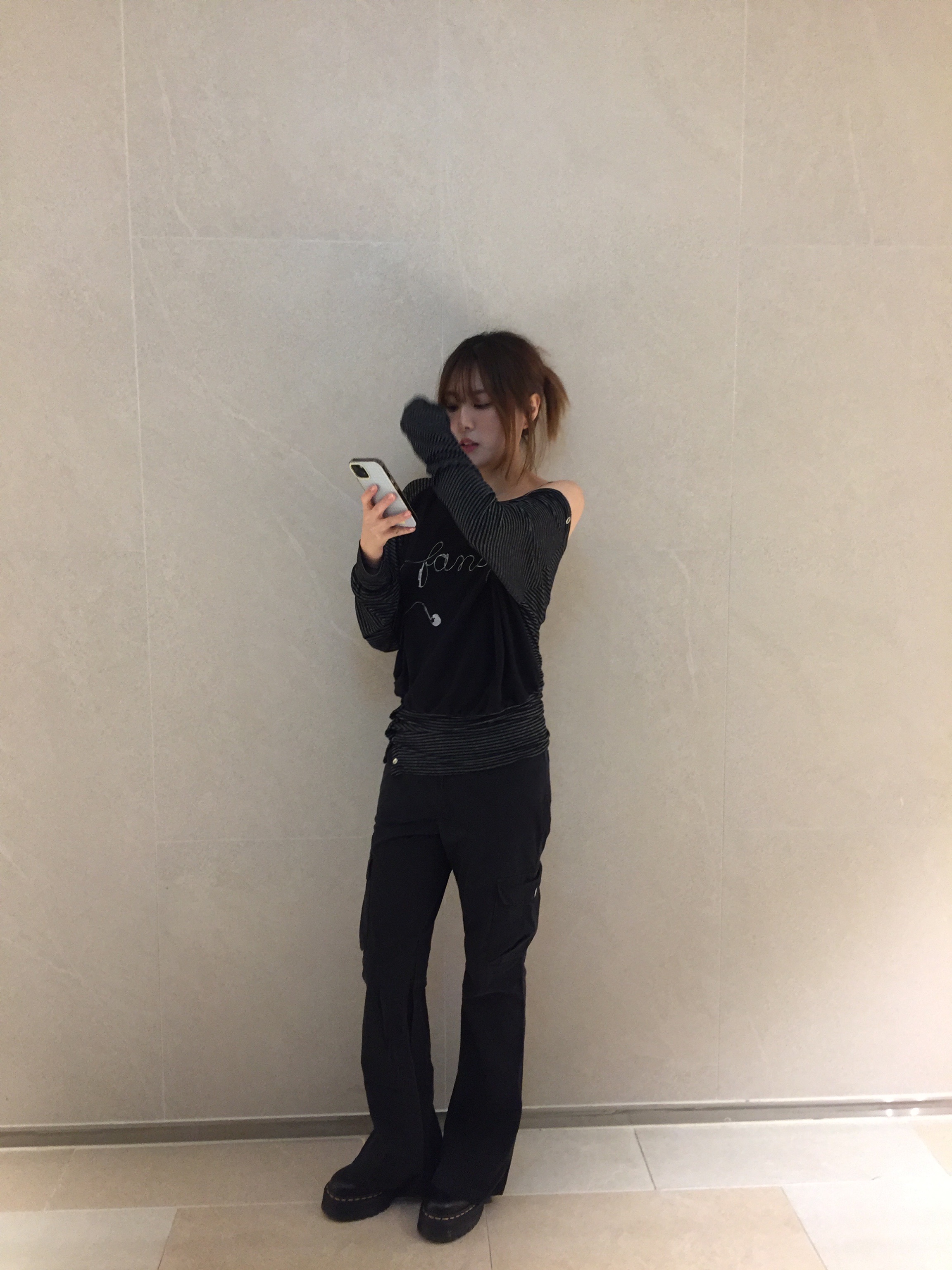 Dr. Martens 1461 Quad Black 착용 스타일 - 2