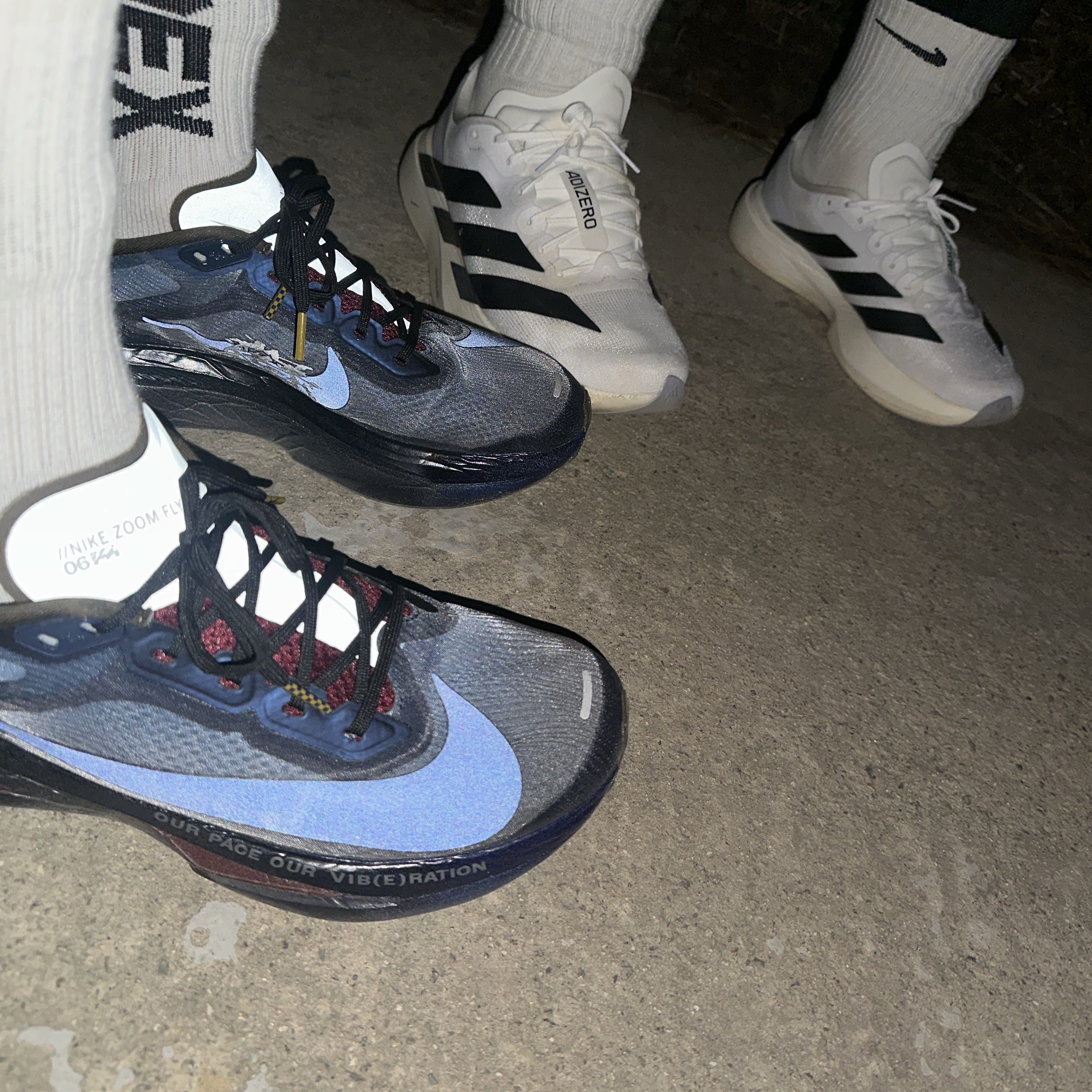 Nike Zoom Fly 6 Court Blue Burgundy Ash 착용 스타일