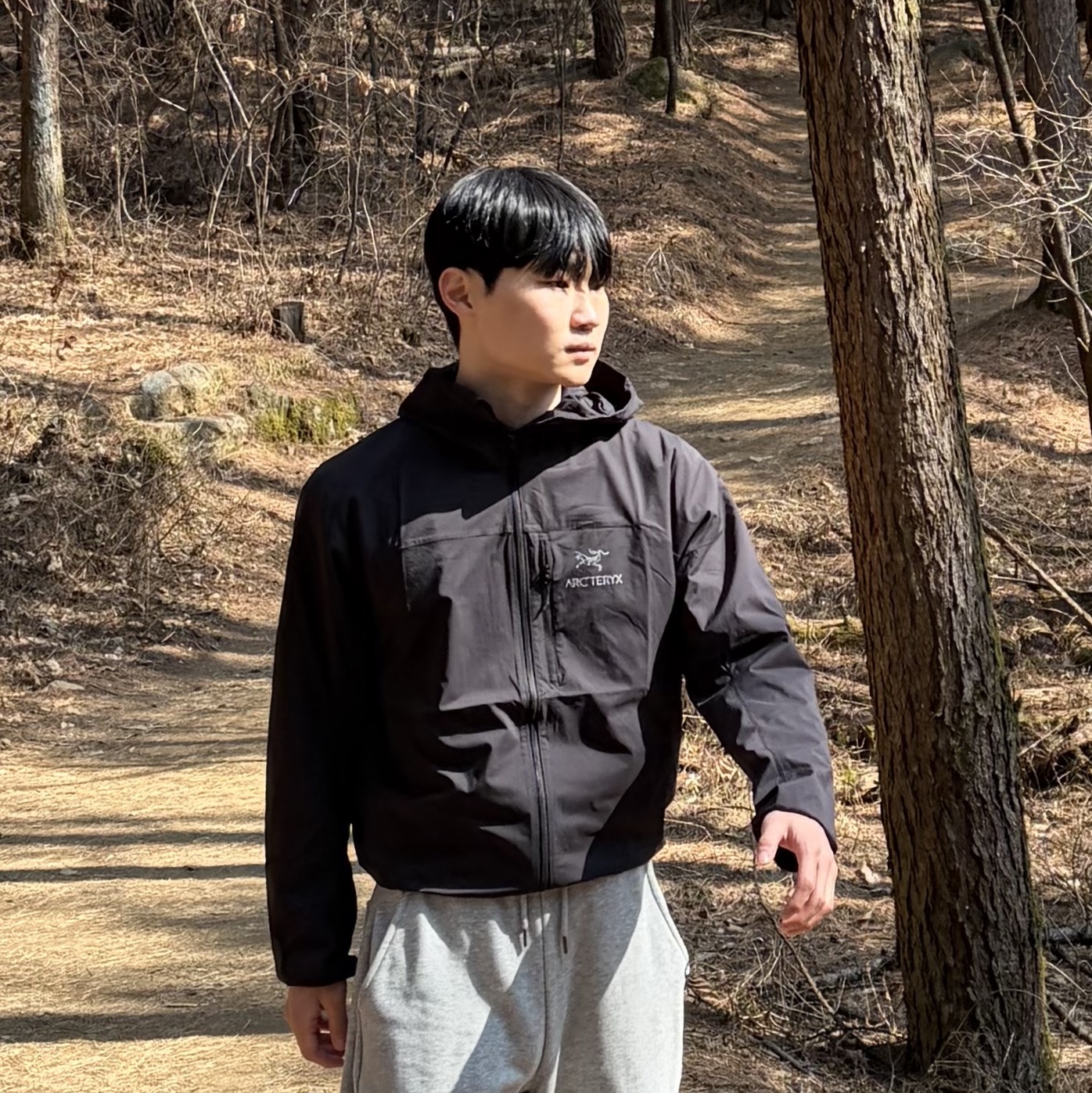 Arc'teryx Squamish Hoody Black 착용 스타일