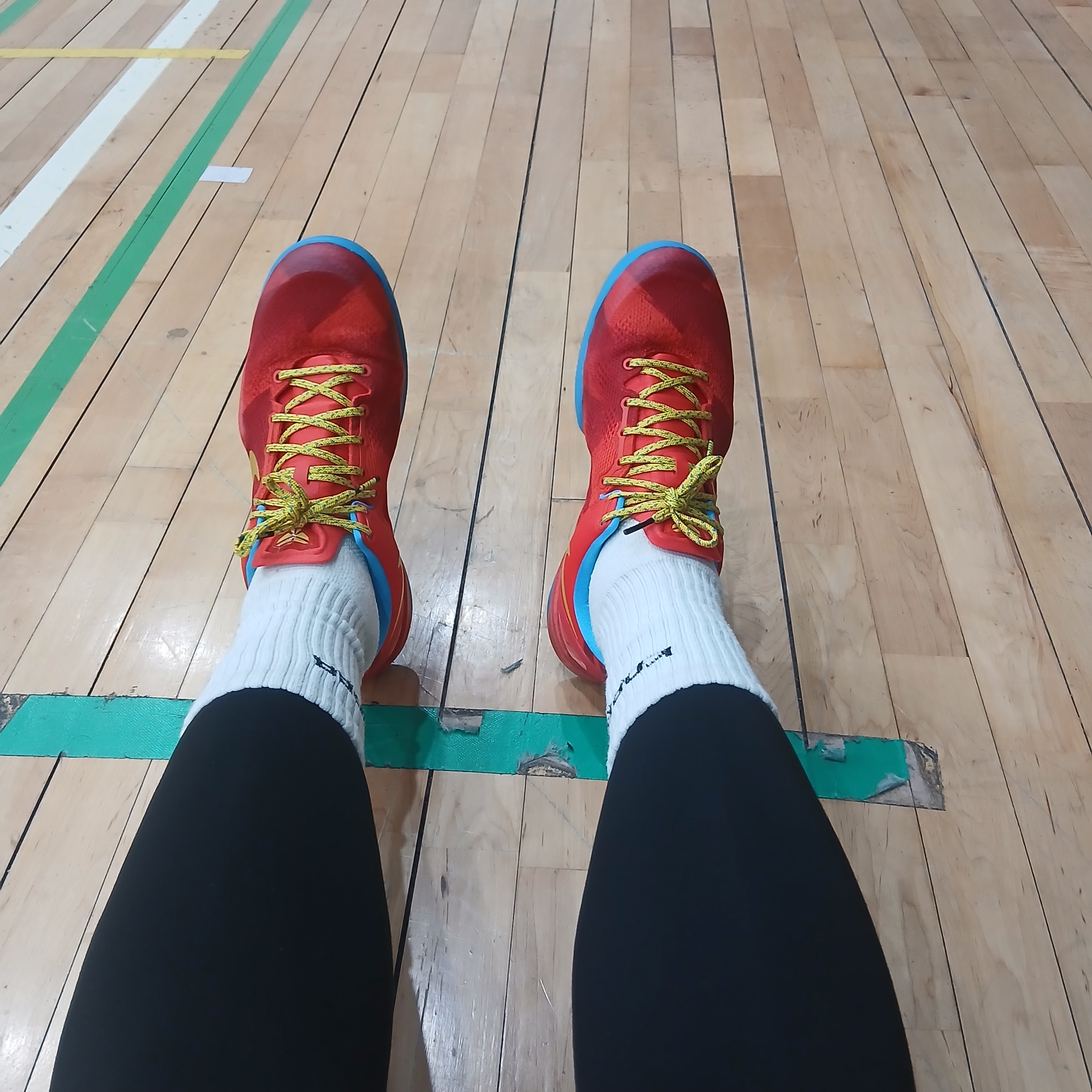 Nike Kobe 8 Protro Year of the Horse Light Crimson and Vivid Blue, Nike Kobe 6 Protro 3D Dark Grey Chlorine Blue 착용 스타일 - 1