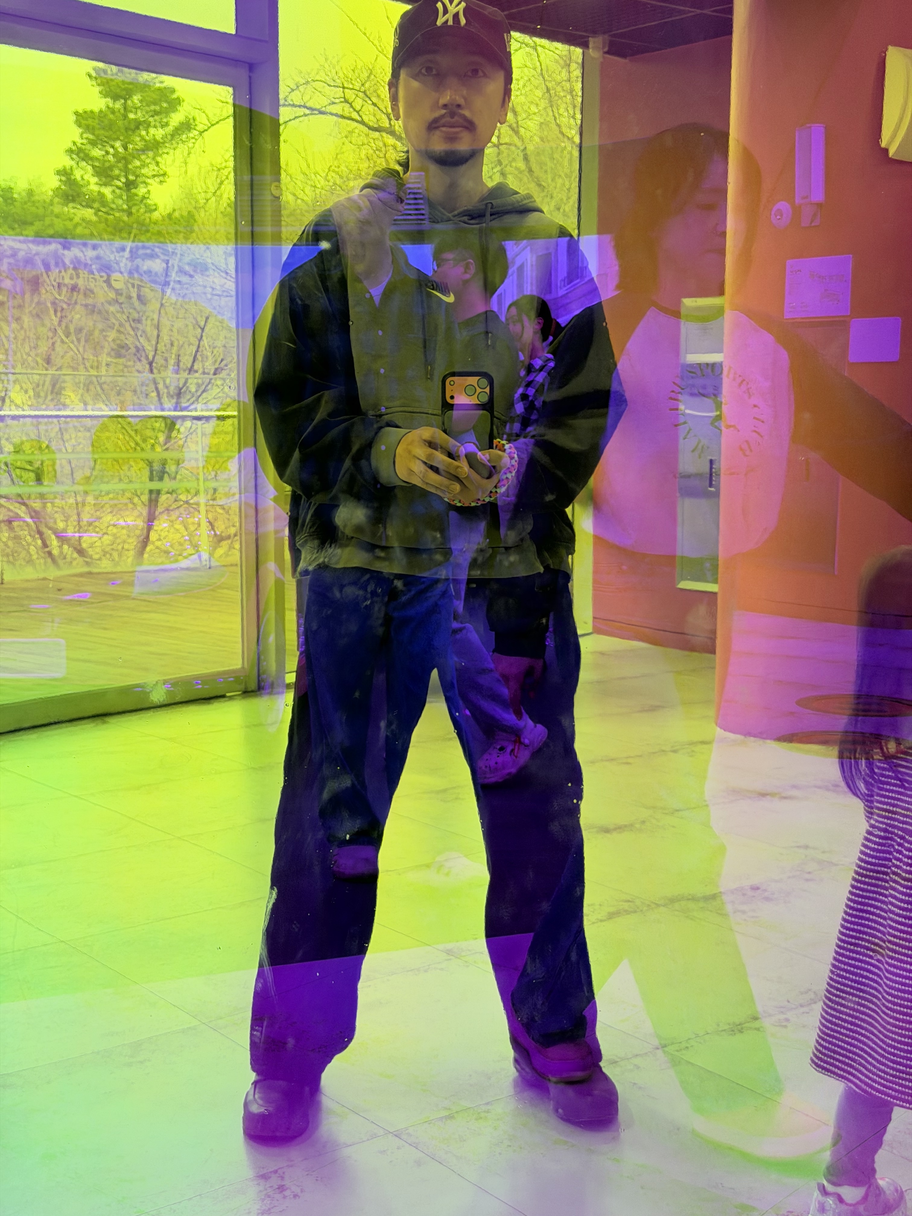 New Era MLB New York Yankees Pillbox Series Ball Cap Navy, Nike NSW Hoodie BRS Iron Grey 착용 스타일 - 3