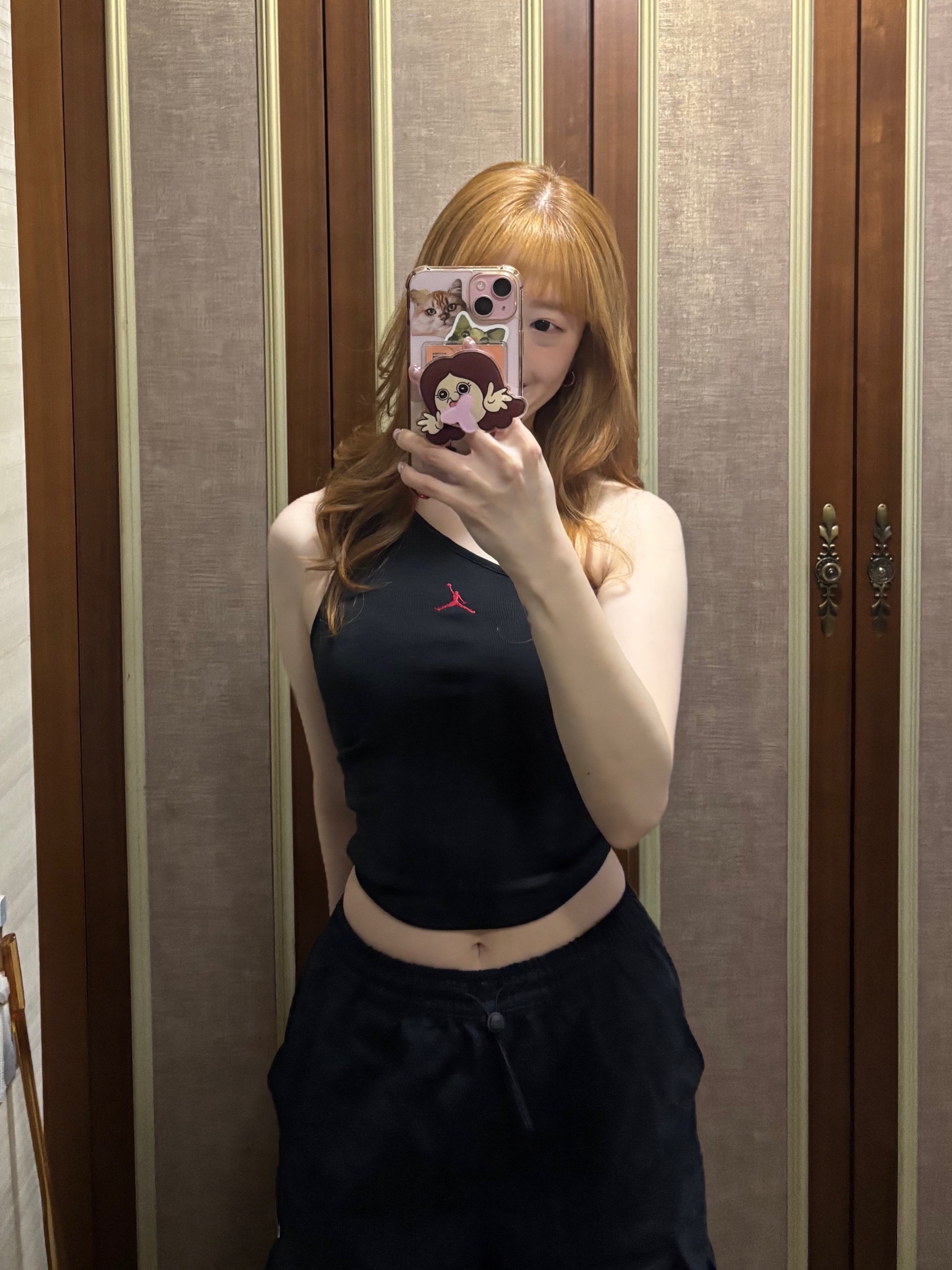 (W) Nike Shox R4 Black 착용 스타일 - 2