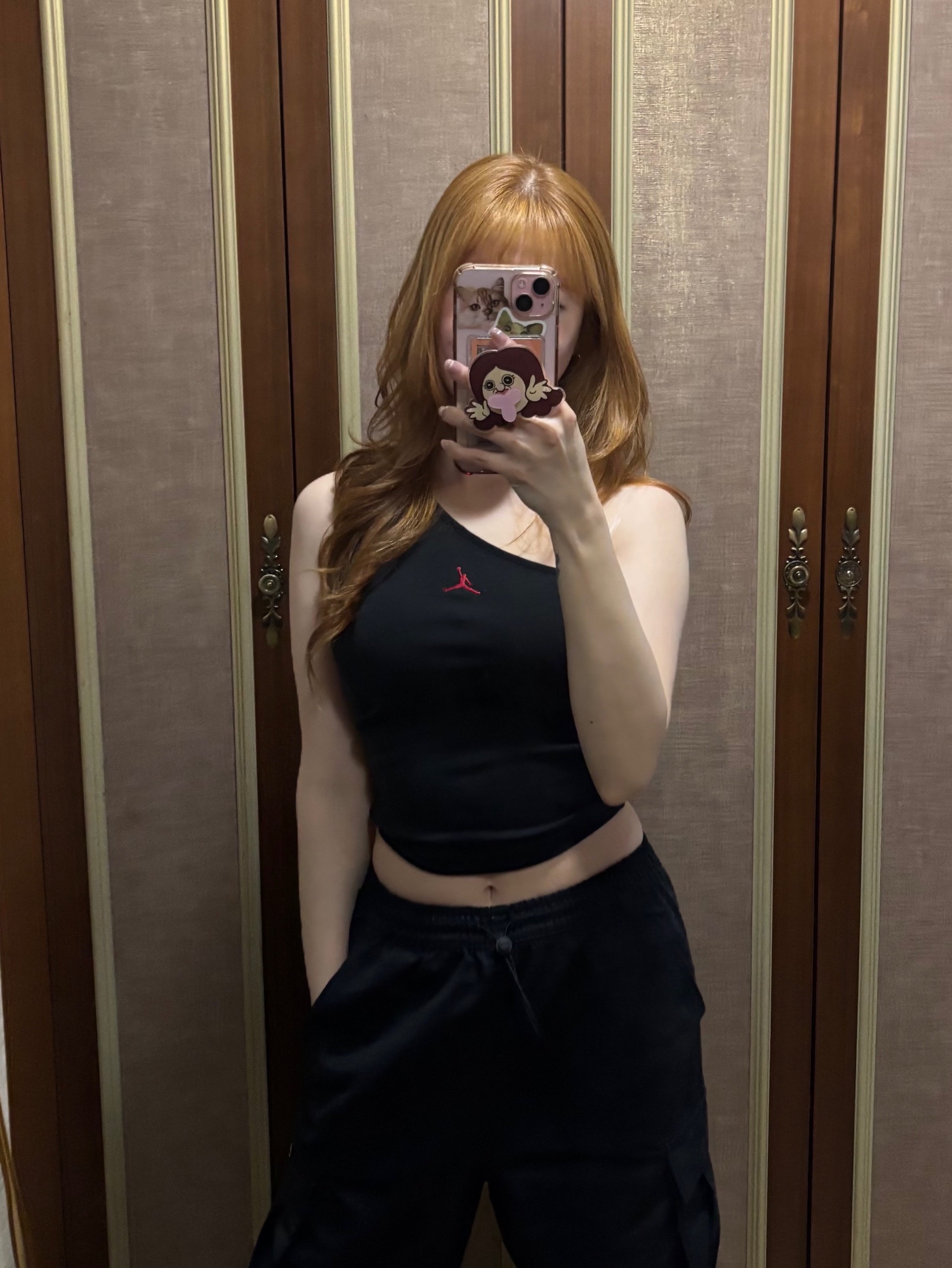 (W) Nike Shox R4 Black 착용 스타일 - 7