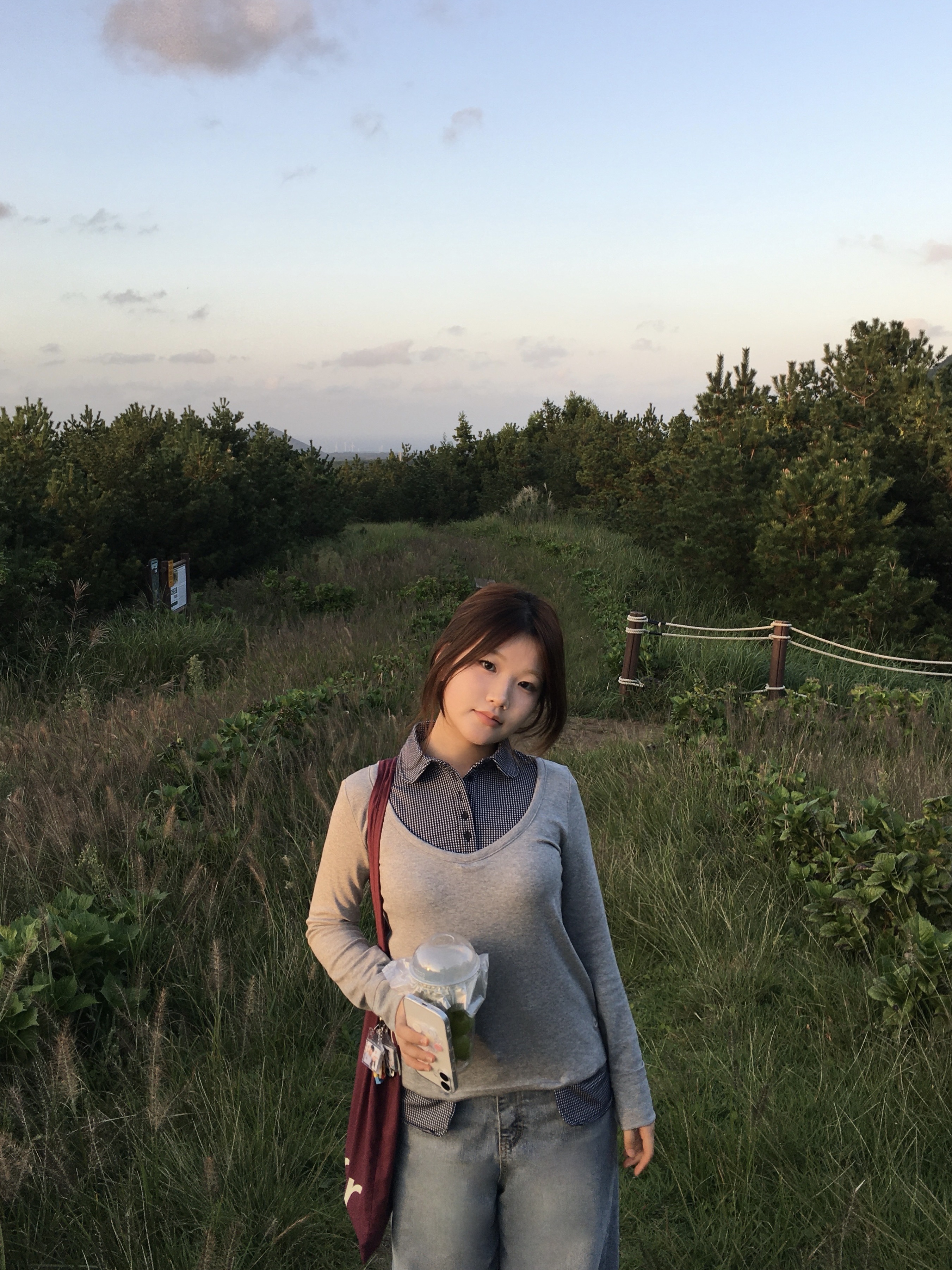COYSEIO Reversible Collar Longsleeves Melange Grey 착용 스타일 - 1