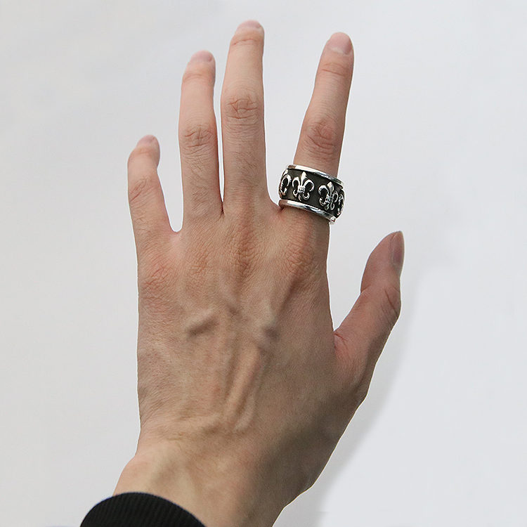 한스룸 크롬하츠 BS 플레어 스피너 링(Hansroom Chrome Hearts BS Fleur Spinner Ring) - 4