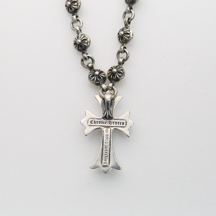 한스룸 크롬하츠 스몰 크로스 No1 크로스 볼 넥클리스 20인치(Hansroom Chrome Hearts SML CRS No1 Cross Ball Necklace 20 Inch) - 4