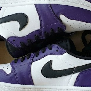 Jordan 1 Low Golf Court Purple 착용 스타일
