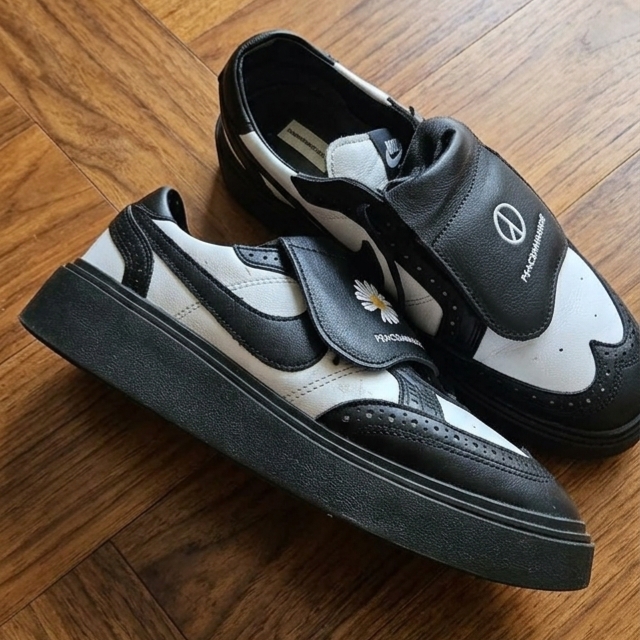 Nike x Peaceminusone Kwondo1 Black and White 착용 스타일