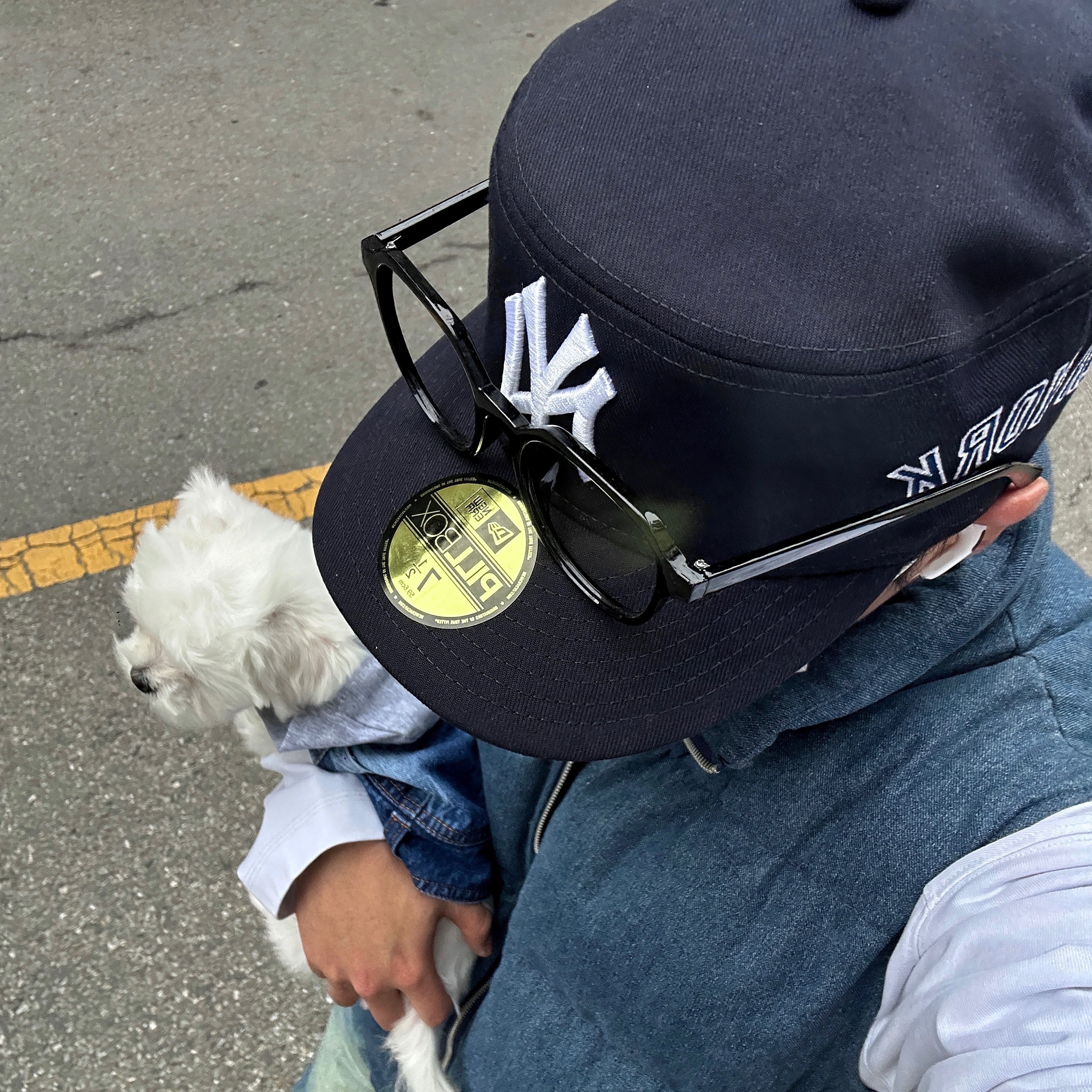 New Era MLB New York Yankees Pillbox Series Ball Cap Navy 착용 스타일 - 3