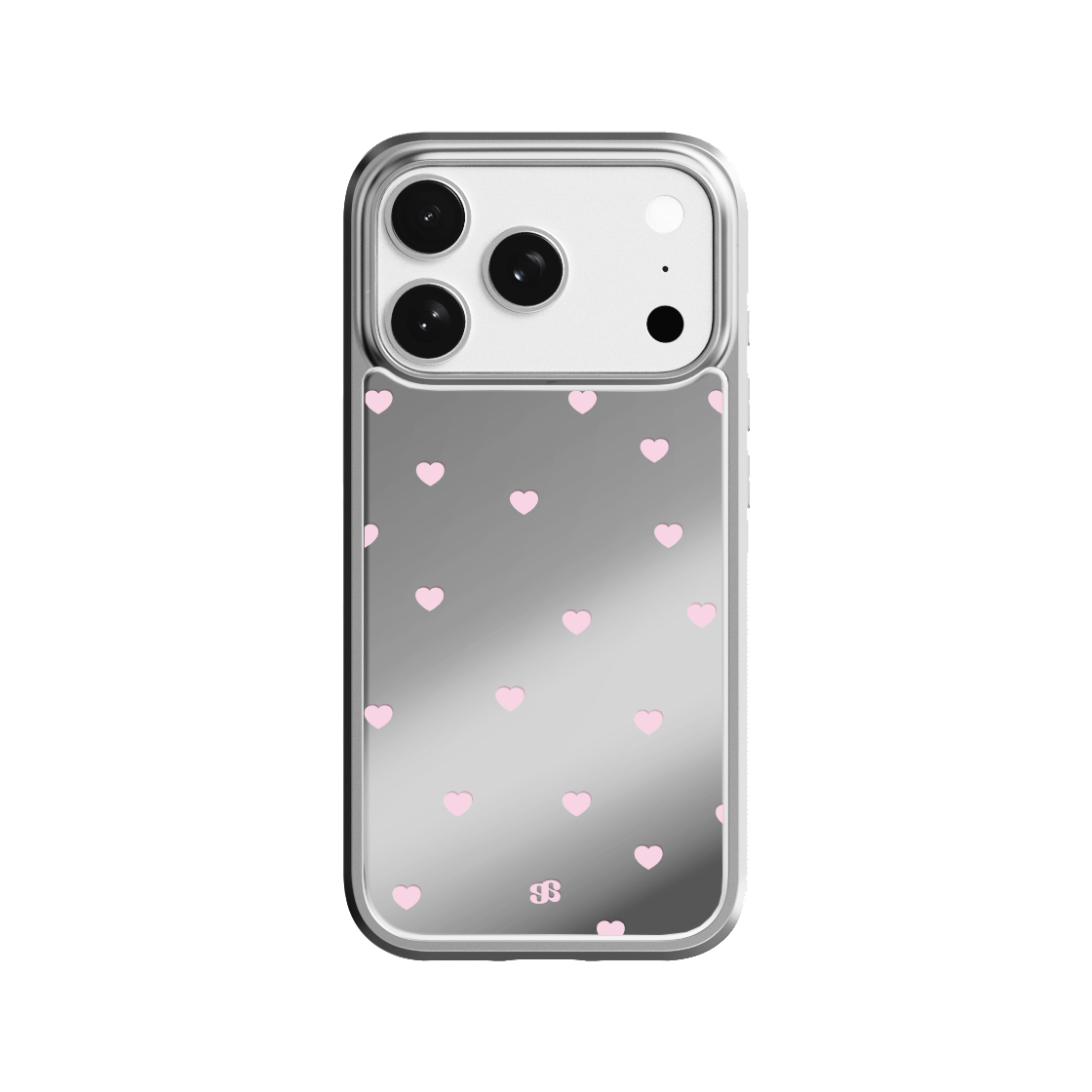 어프어프 미니 하트 미러 케이스 실버(earpearp Mini Heart Mirror Bumper Case - Silver) - 1