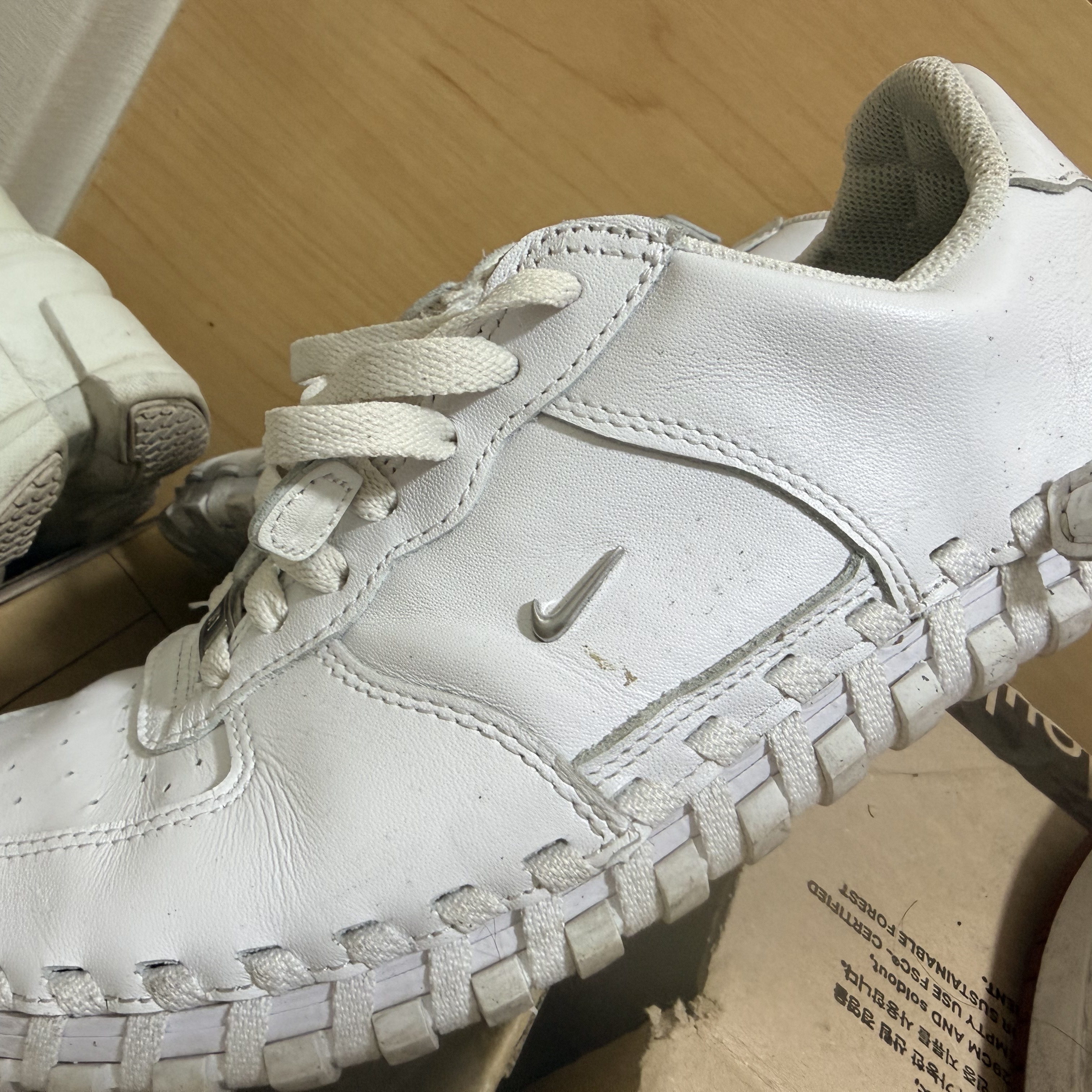 Nike x Jacquemus J Force 1 Low LX SP White 착용 스타일