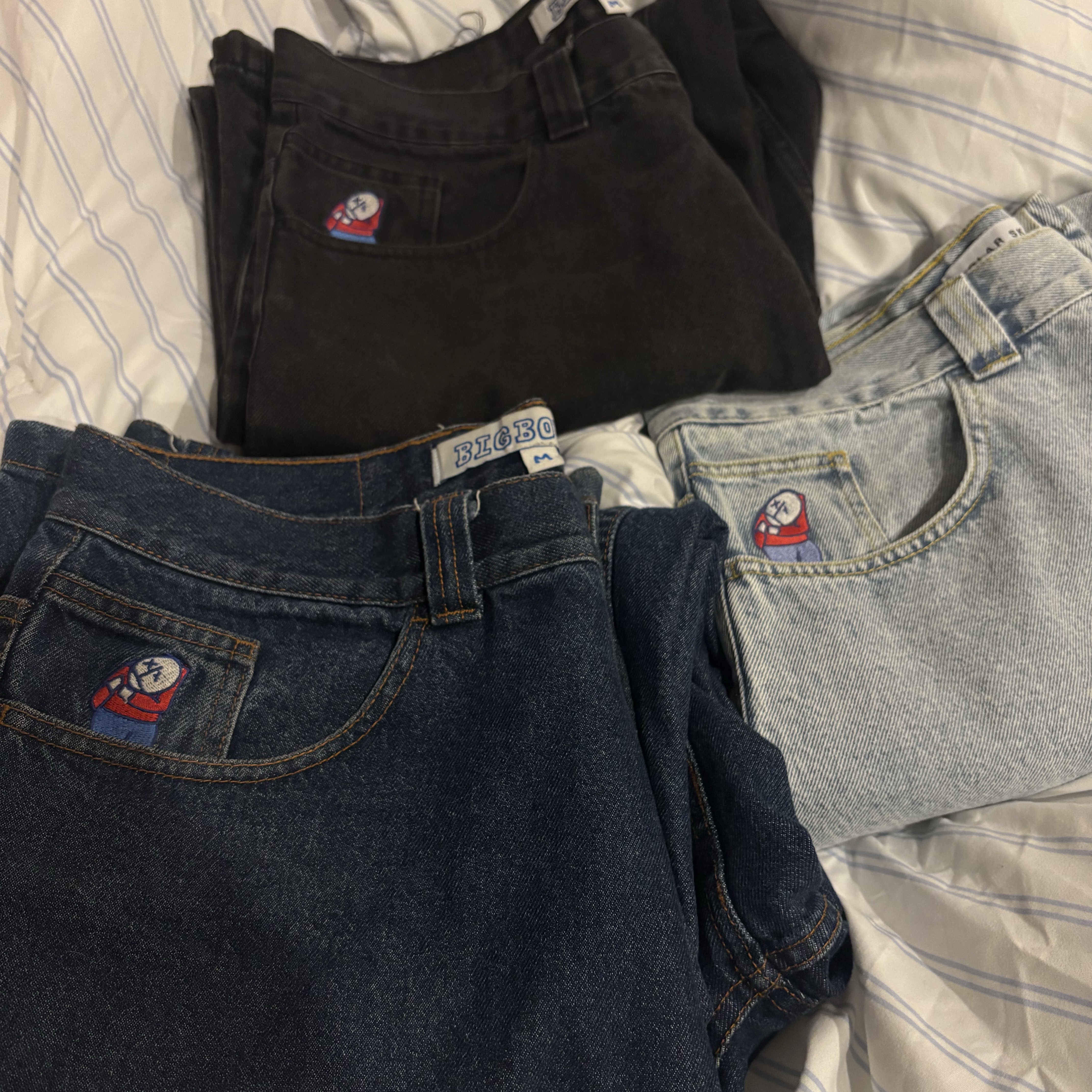 Polar Skate Co. Big Boy Pants [Dark Blue], Polar Skate Co. Big Boy Pants Pitch Black 착용 스타일