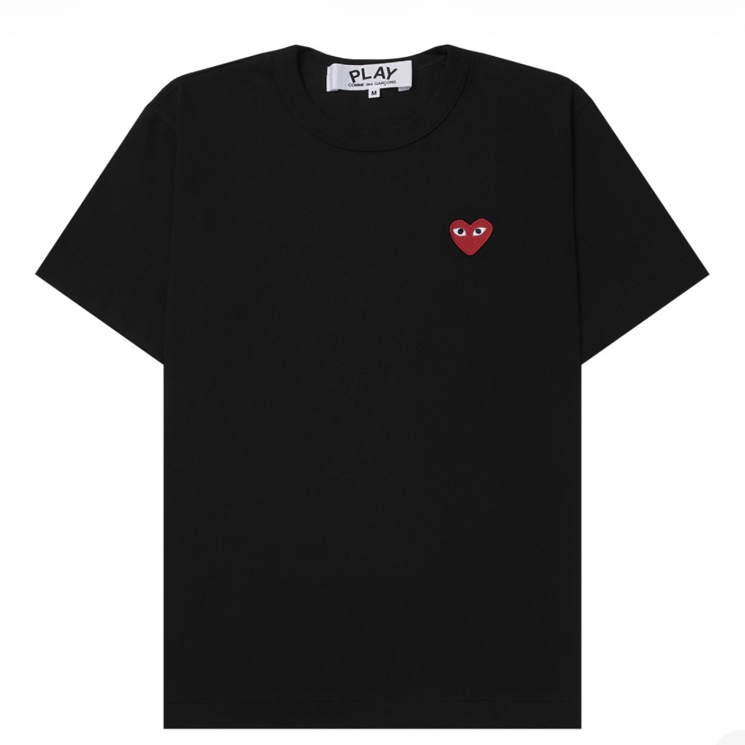 Play Comme des Garcons Red Heart T-Shirt Black, Play Comme des Garcons Red Heart T-Shirt White 착용 스타일