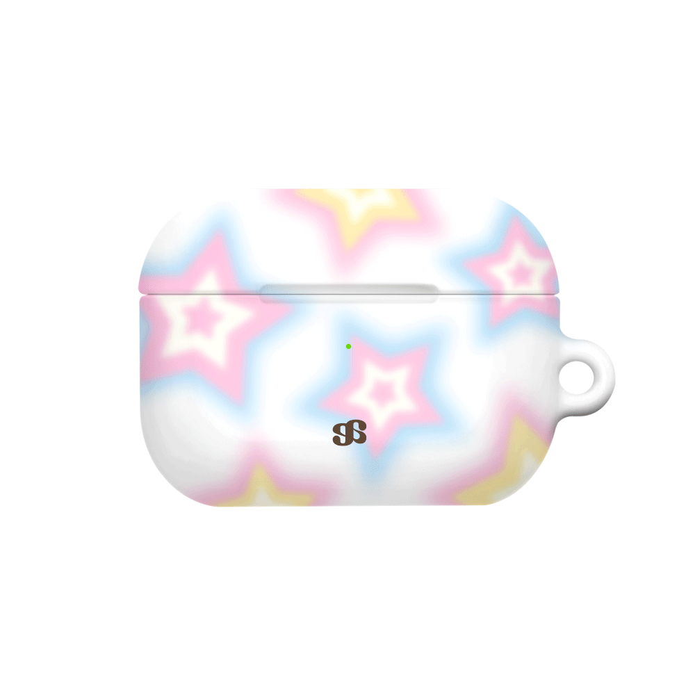 E2602_0259 earpearp Blurry Star White AirPods/Buds Hard Case