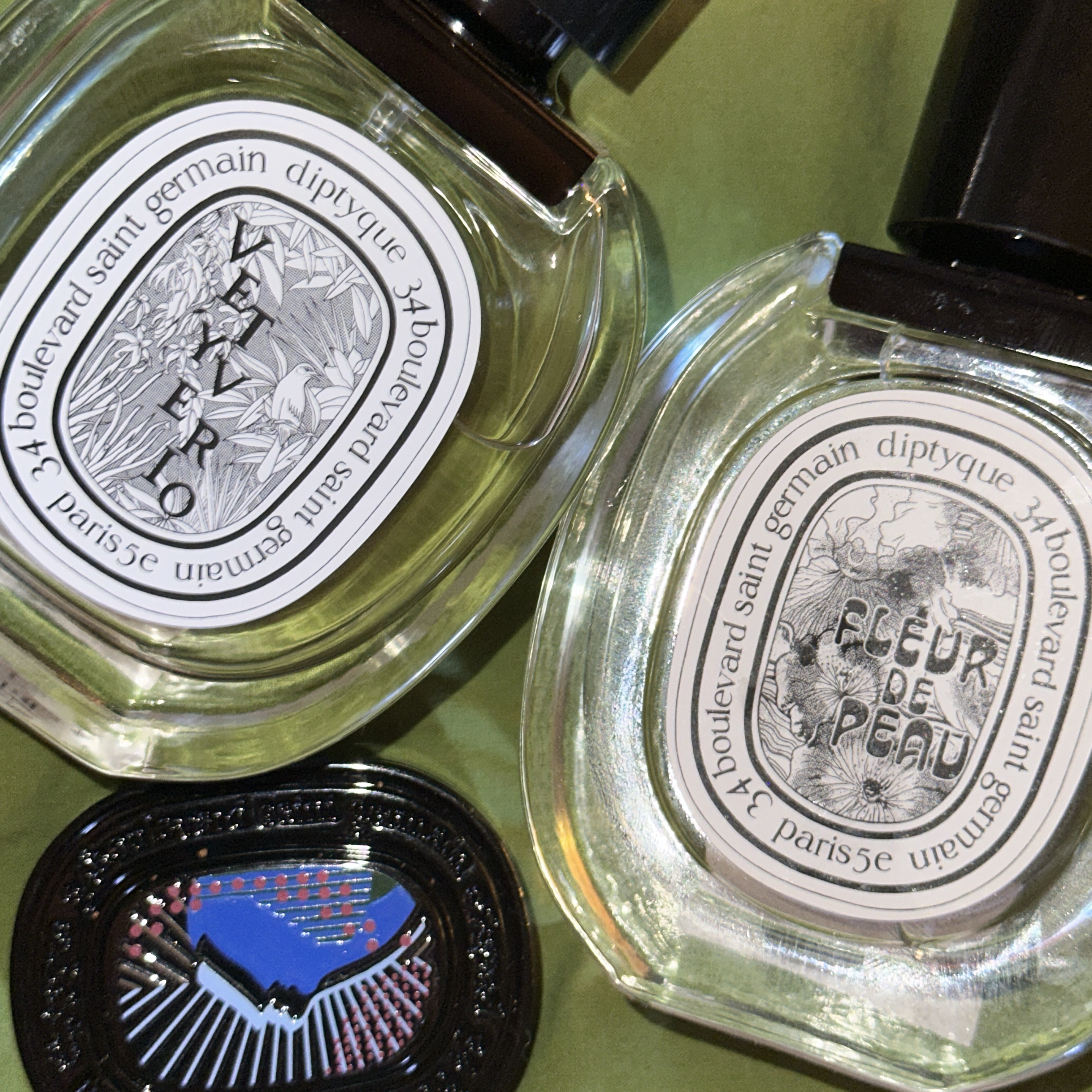 Diptyque Fleur De Peau Eau De Toilette 50ml, Diptyque Vetyverio Eau De Toilette 50ml 착용 스타일