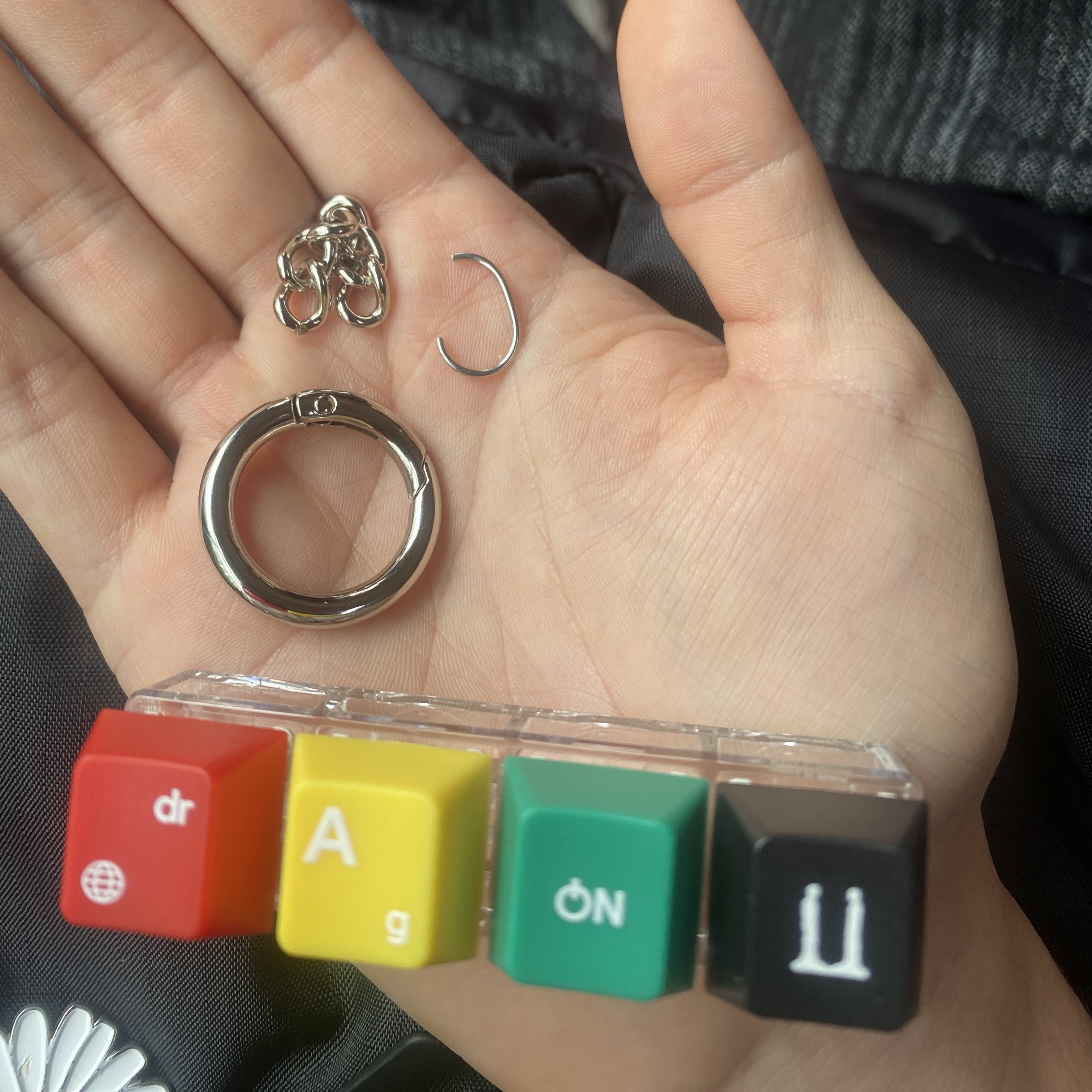 G-DRAGON Ubermensch Keycap Keyring 착용 스타일
