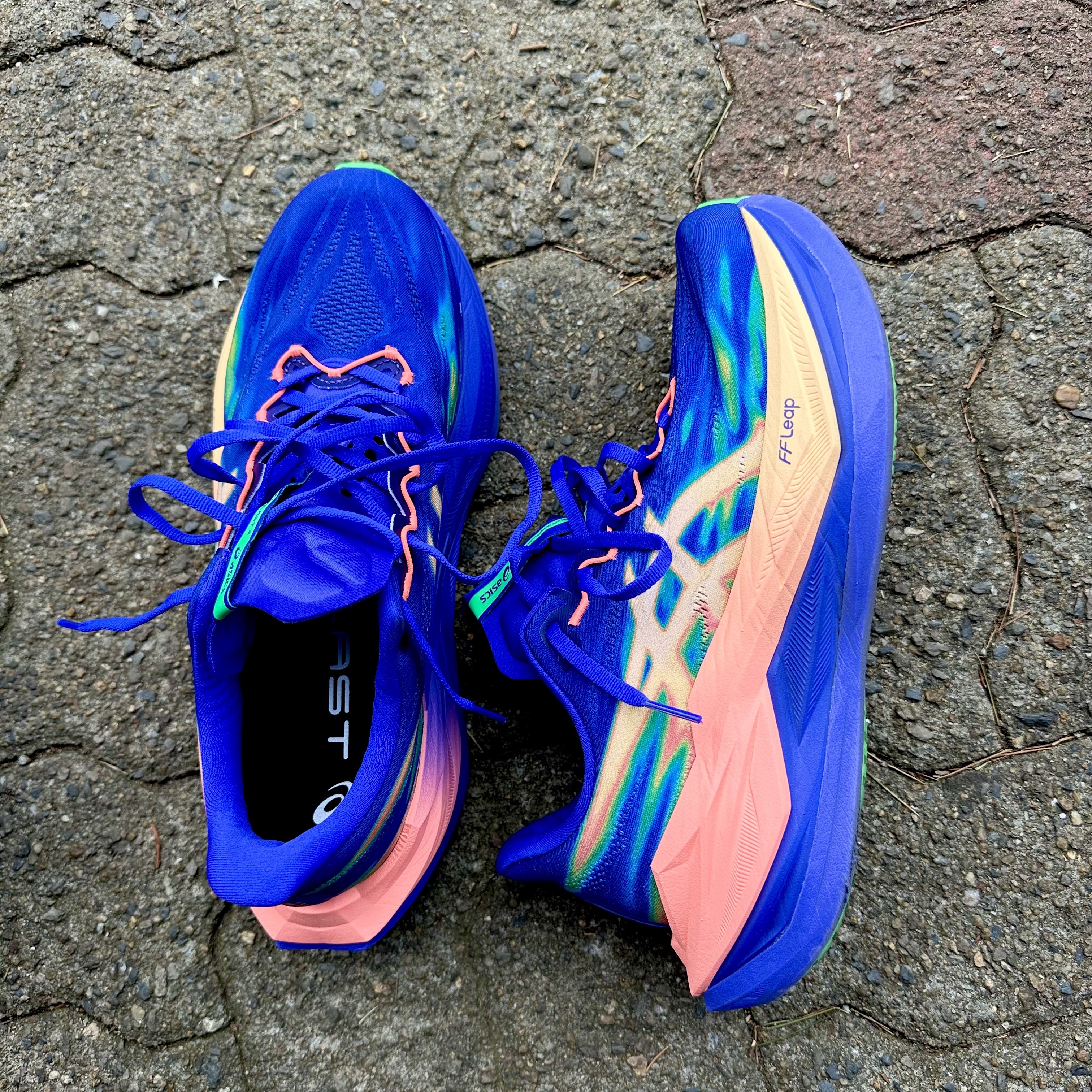Asics Superblast 3 Cobalt Burst Light Orange 착용 스타일