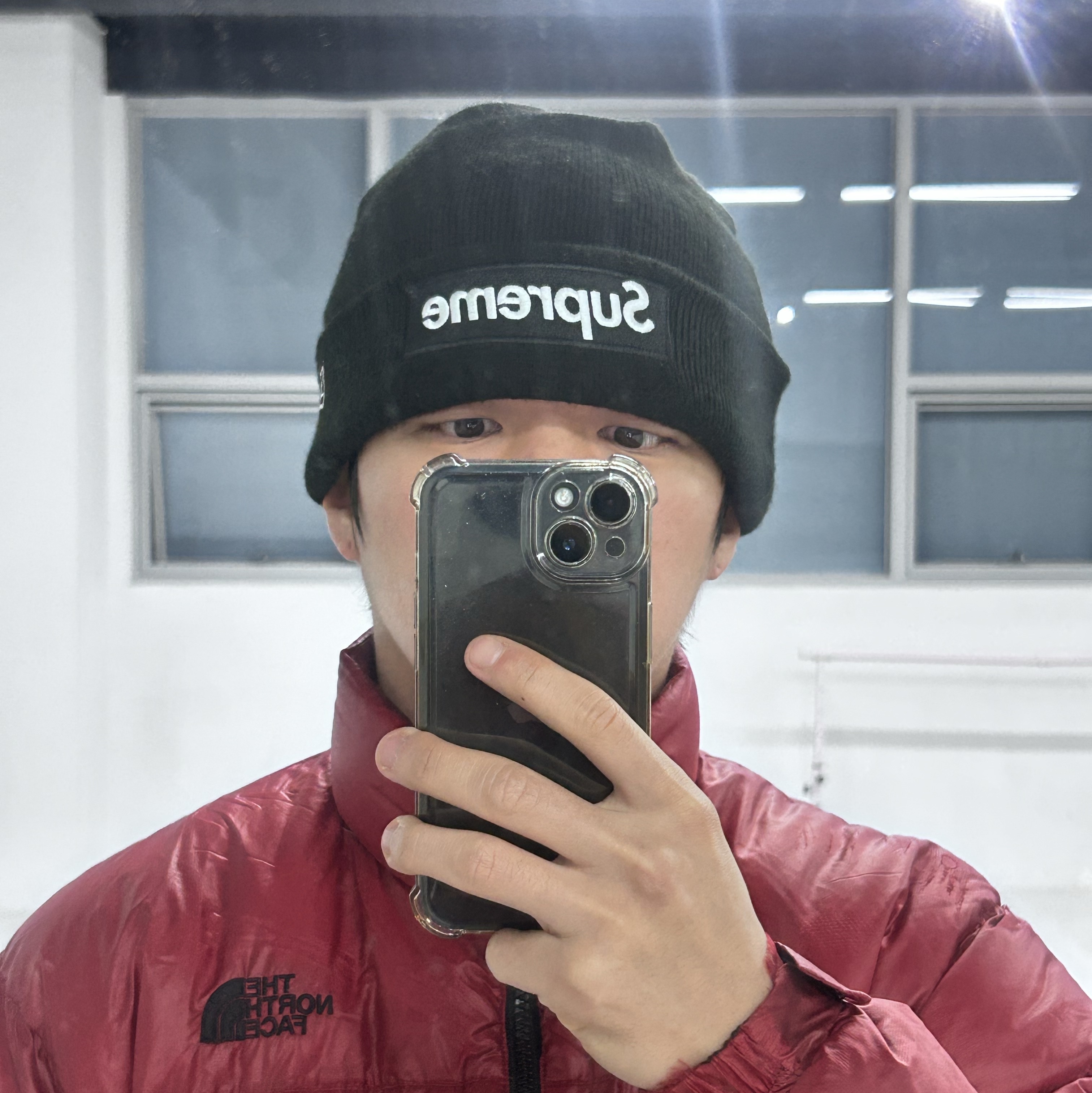 Supreme New Era Box Logo Beanie Black - 24FW 착용 스타일