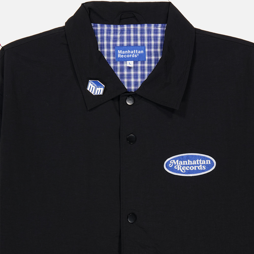 맨하탄 레코즈 팀 코치 자켓 - 블랙(Manhattan Records Team Coach Jacket - Black) - 4