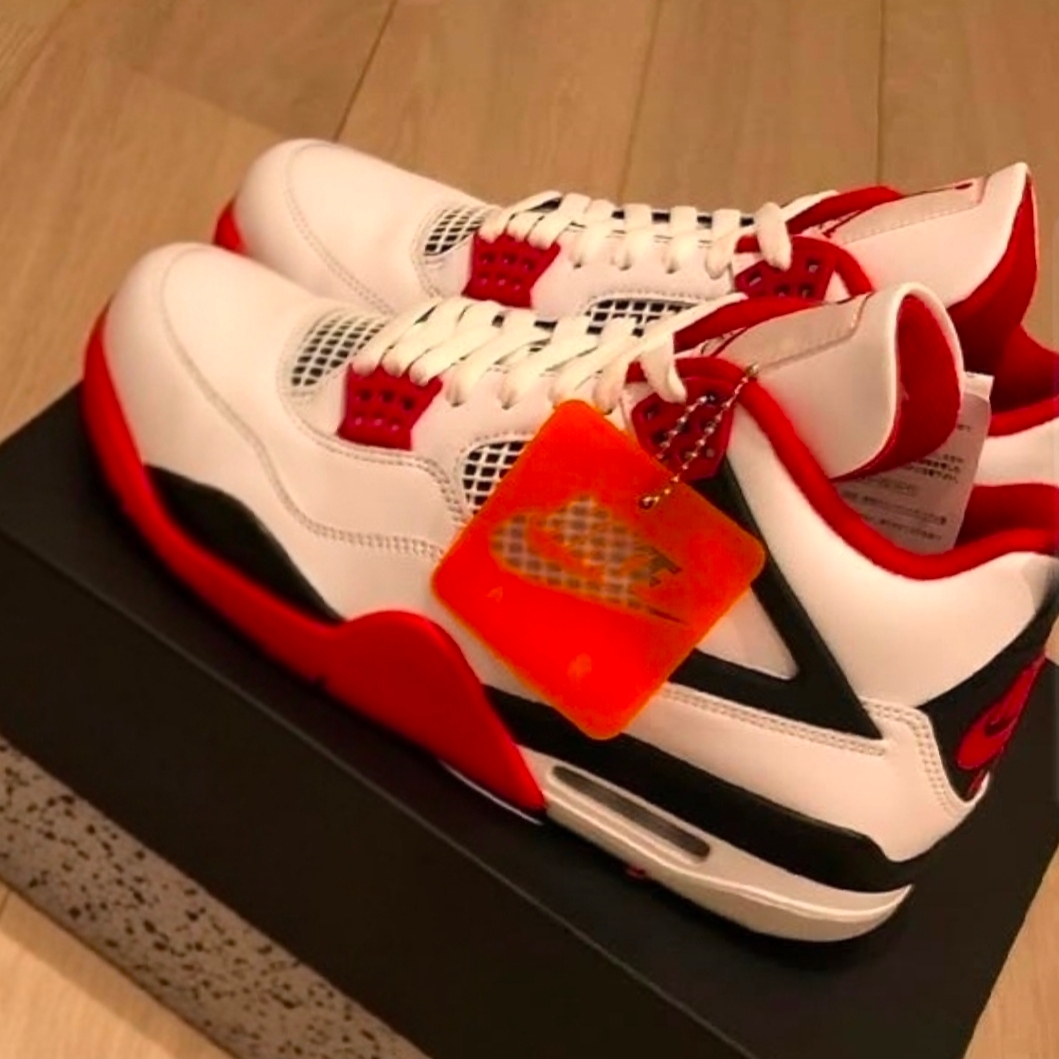 (GS) Jordan 4 Retro OG Fire Red 2020 착용 스타일